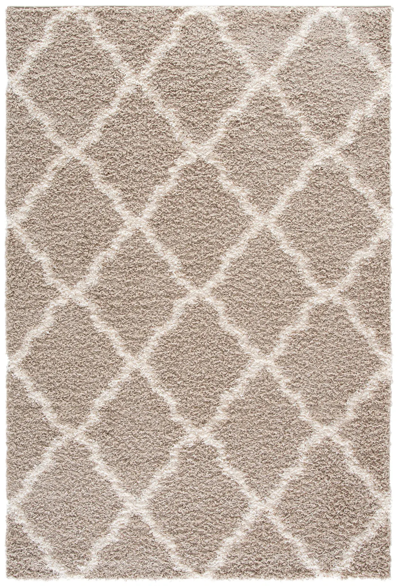Dallas Diamond Trellis Shag Rug