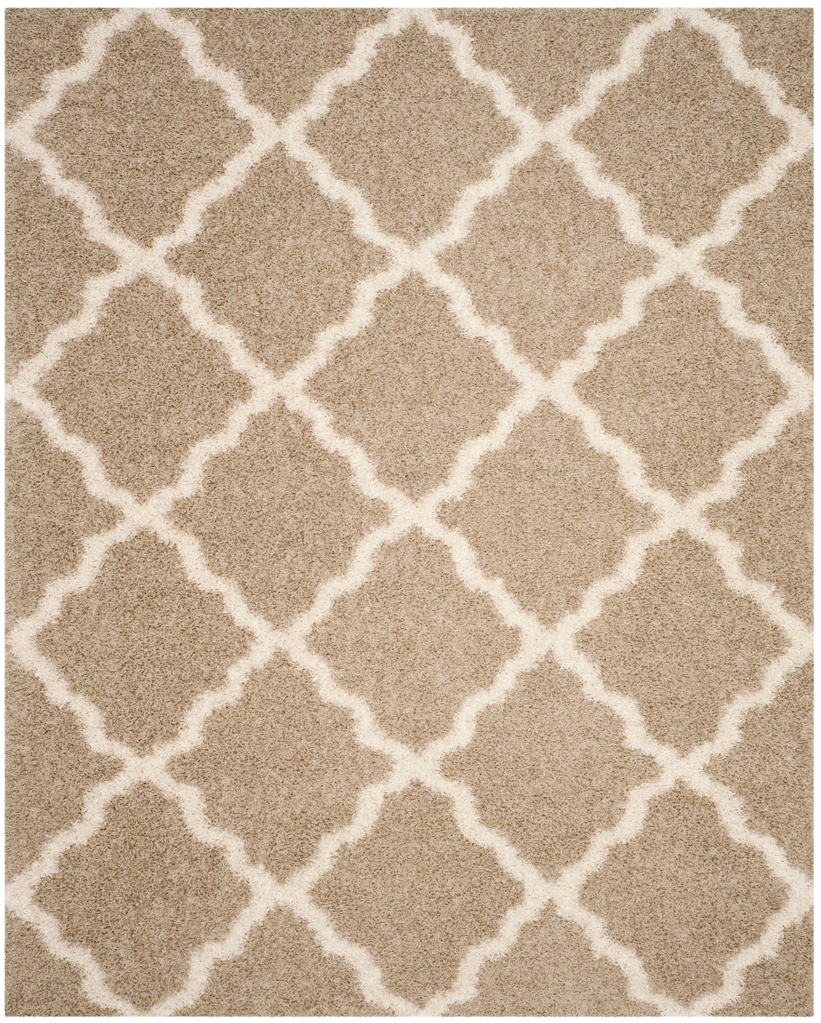 Dallas Diamond Trellis Shag Rug
