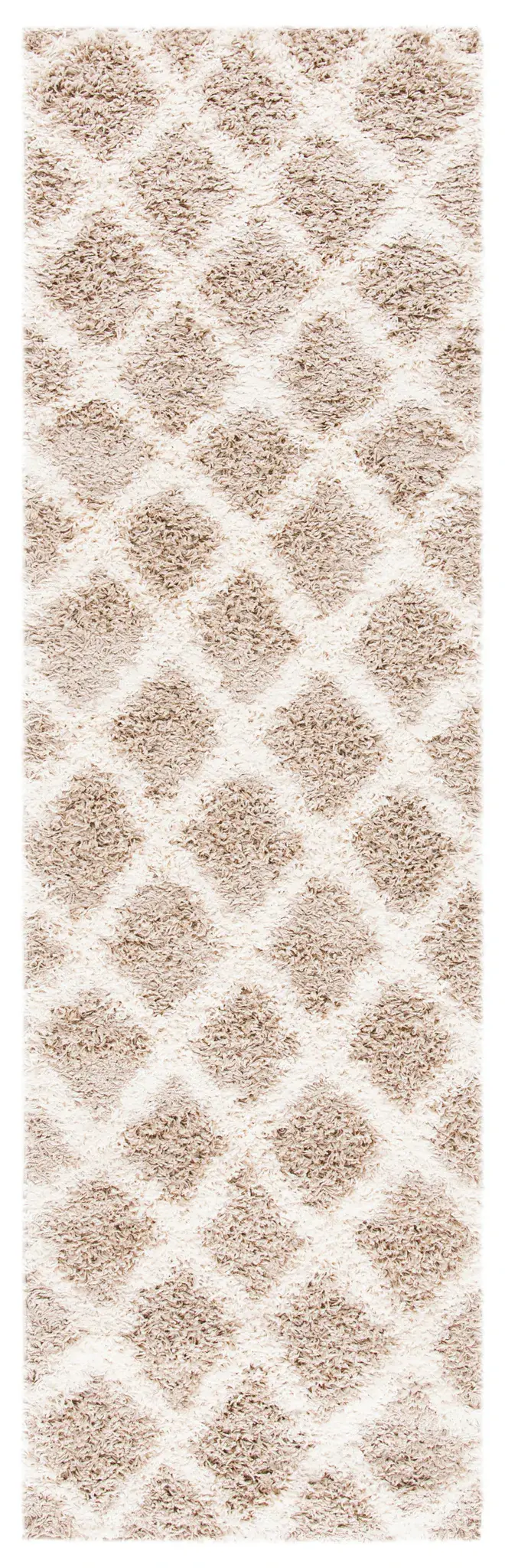Dallas Diamond Lattice Shag Rug