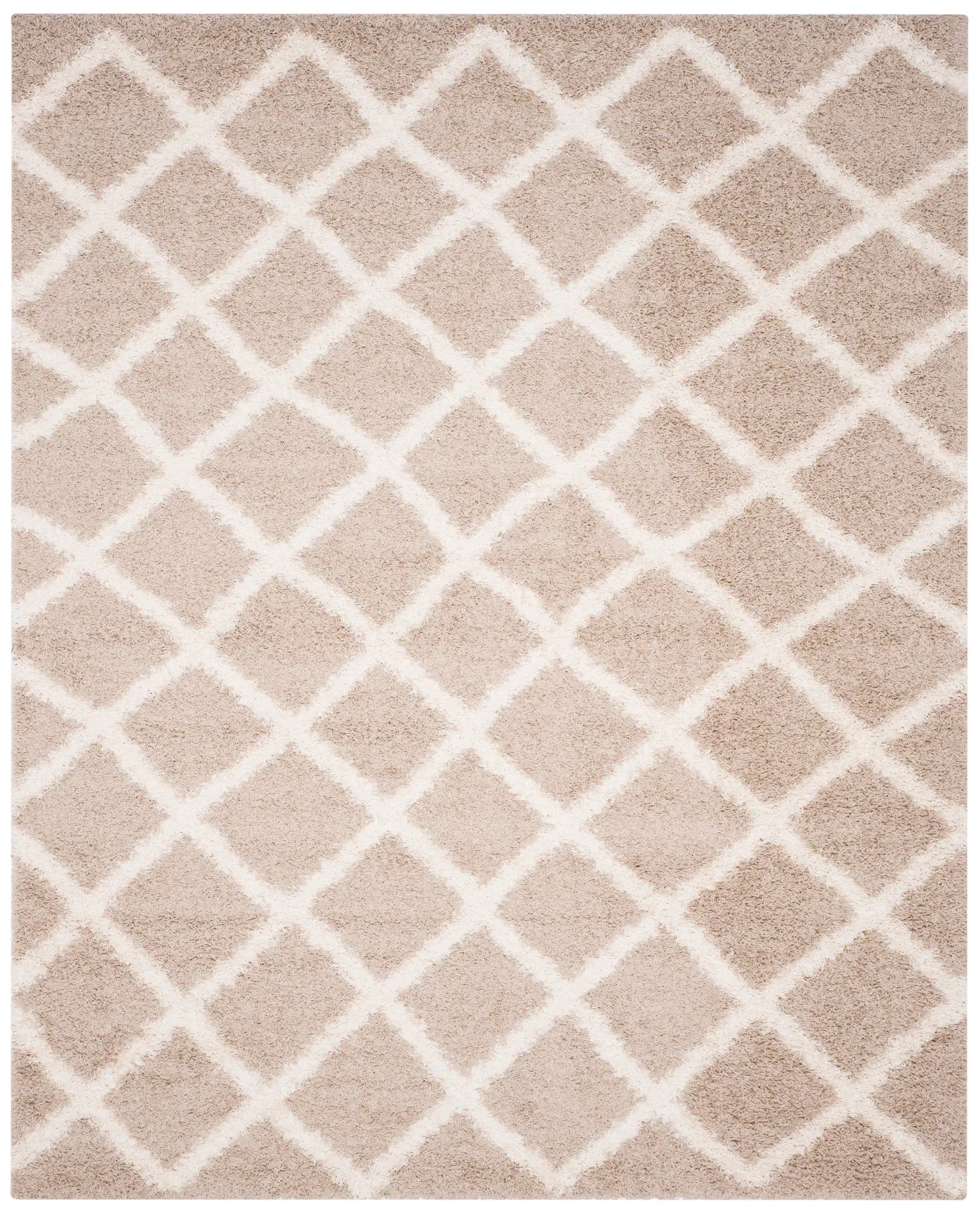 Dallas Diamond Lattice Shag Rug
