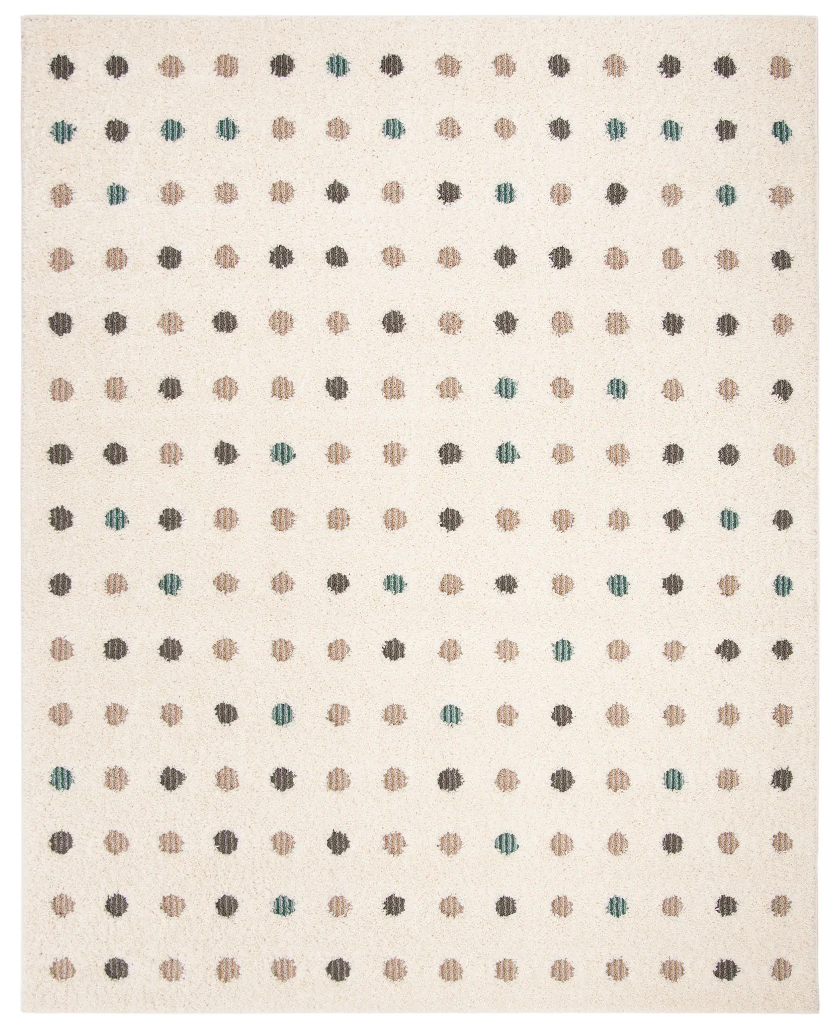 Santorini Polka Dot Shag Rug