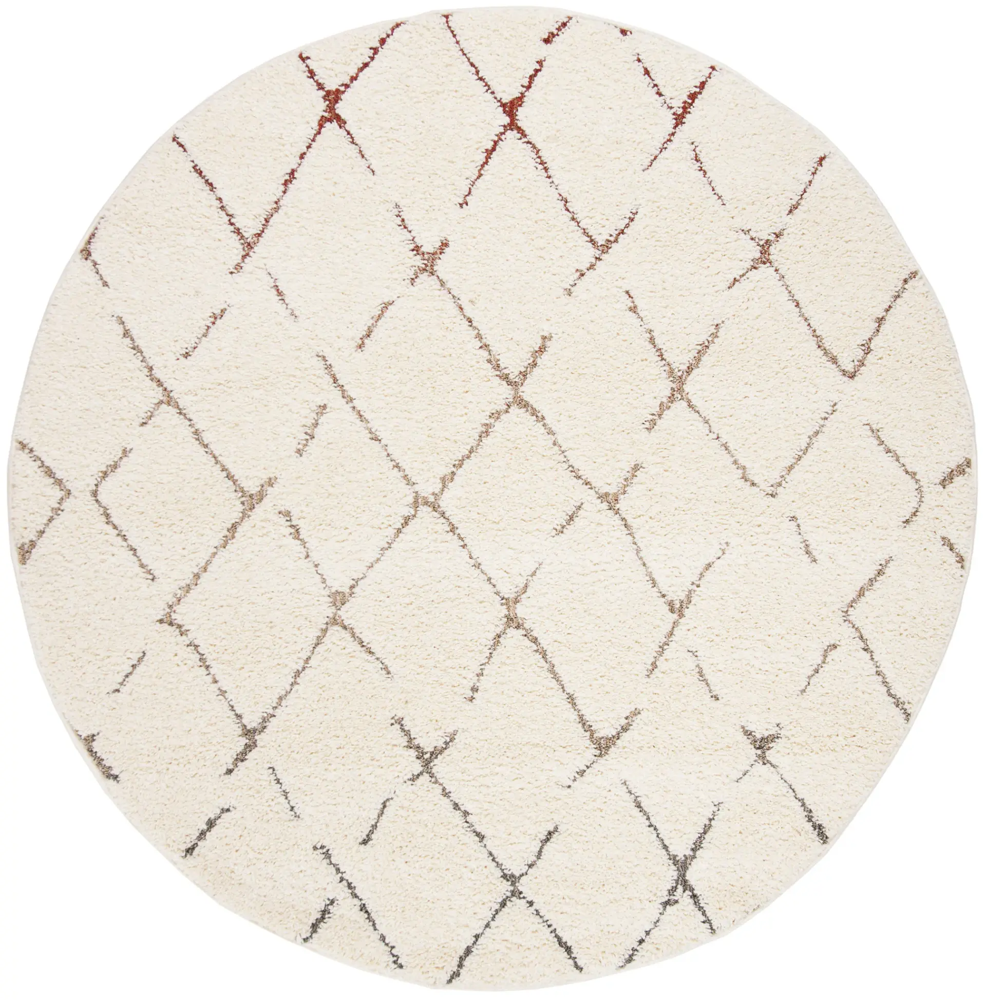 Santorini Diamond Trellis Shag Rug