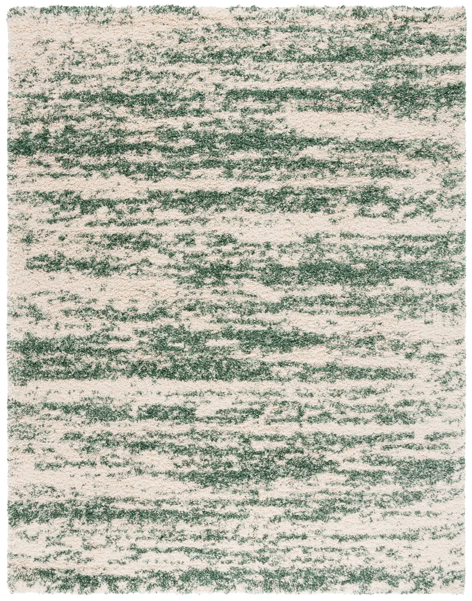 Hudson Distressed Stripe Shag Rug