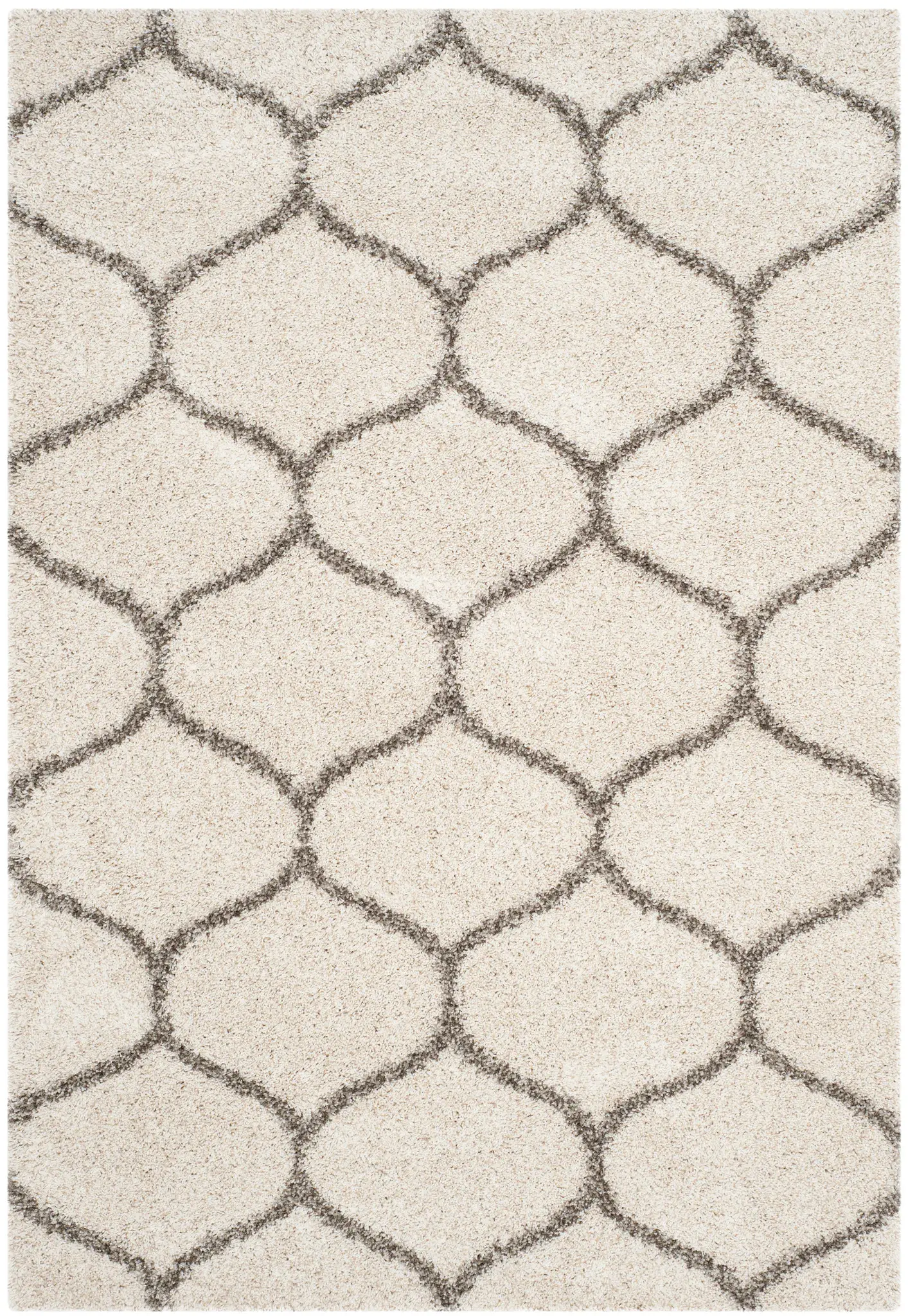 Hudson Curved Trellis Shag Rug