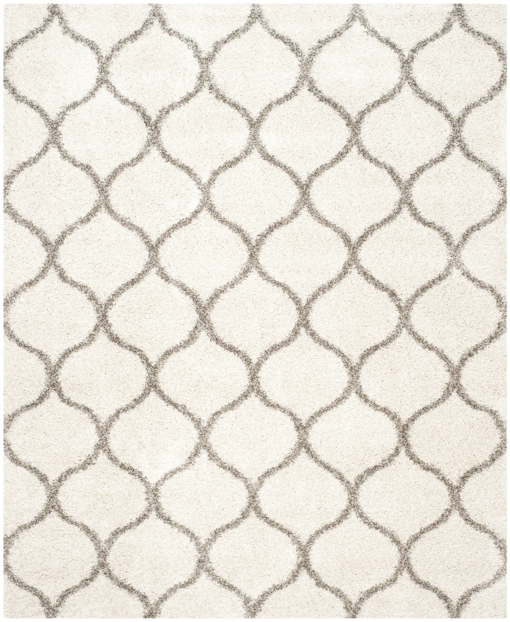 Hudson Curved Trellis Shag Rug