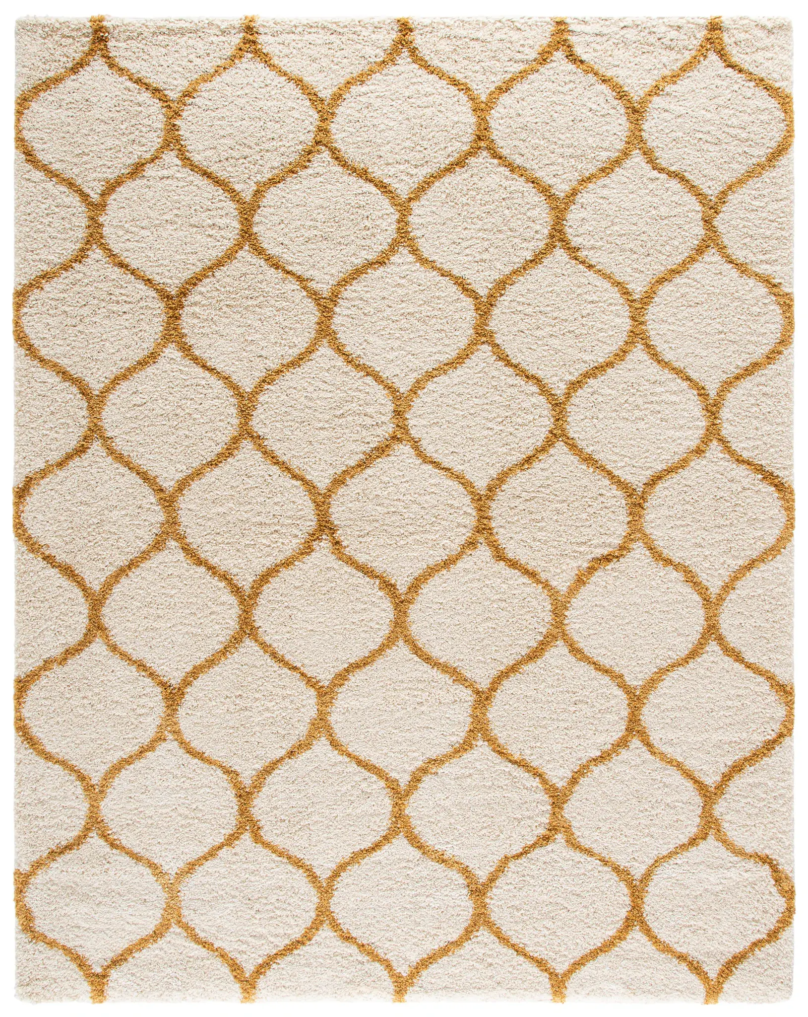 Hudson Curved Trellis Shag Rug
