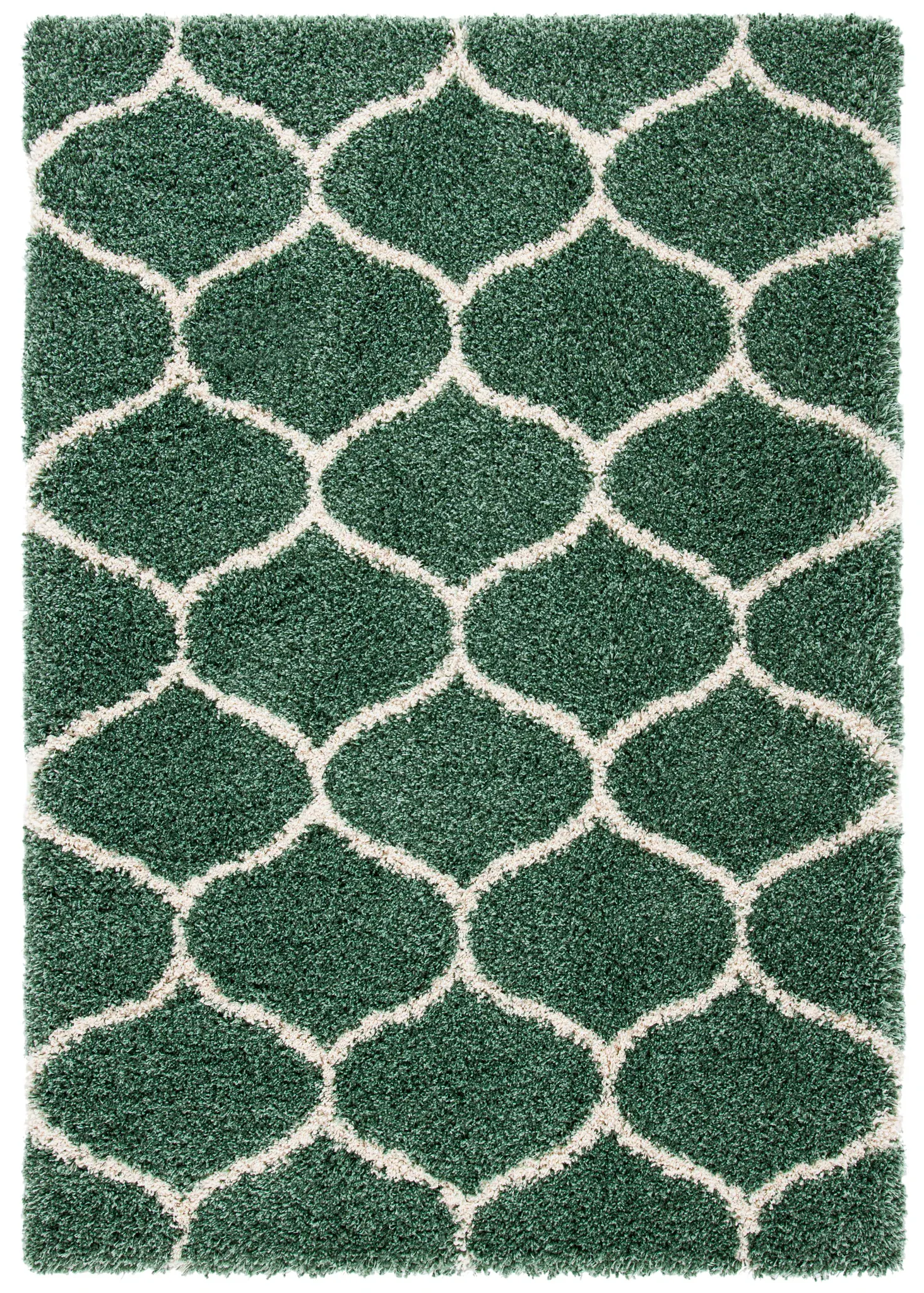 Hudson Curved Trellis Shag Rug