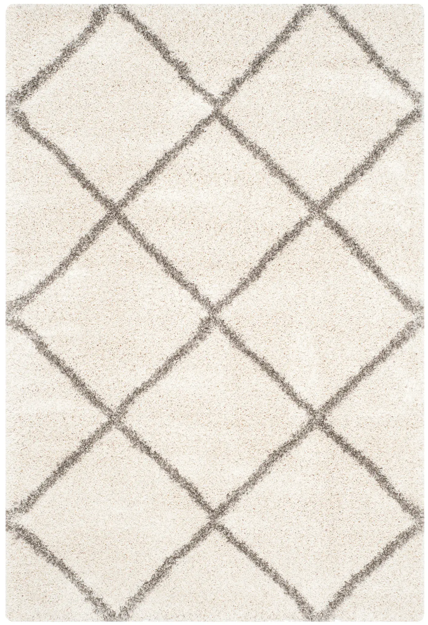 Hudson Diamond Trellis Shag Rug