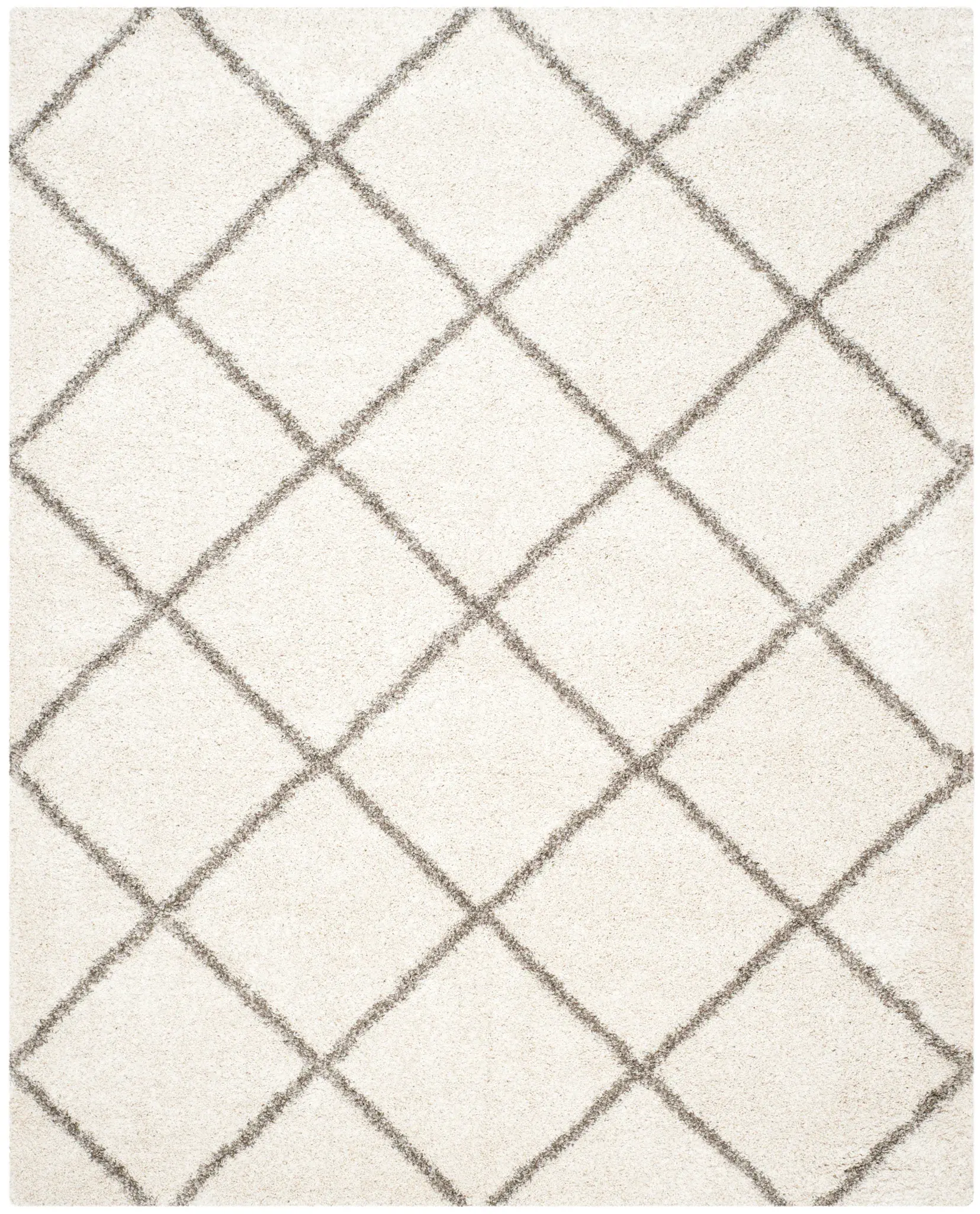Hudson Diamond Trellis Shag Rug