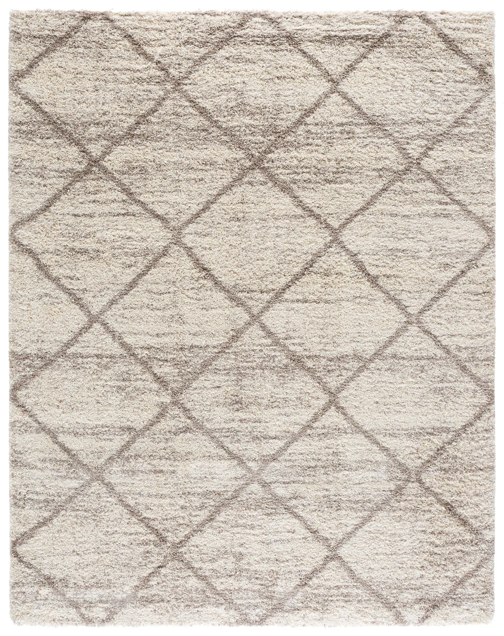 Hudson Diamond Trellis Shag Rug