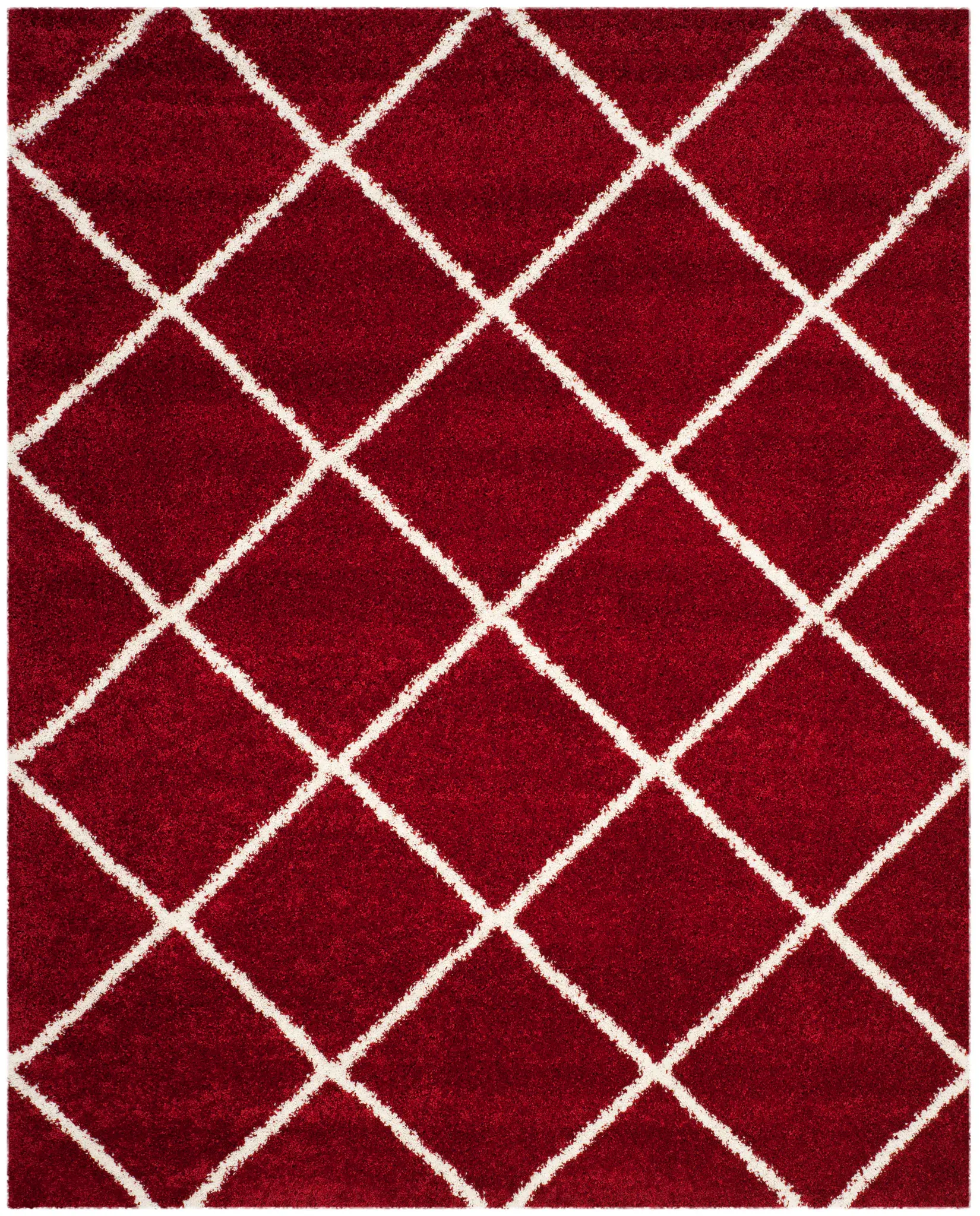 Hudson Diamond Trellis Shag Rug