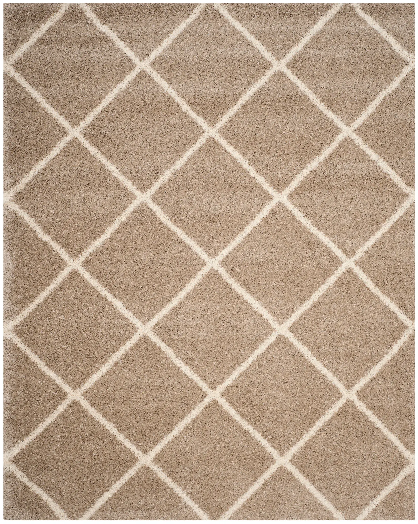 Hudson Diamond Trellis Shag Rug