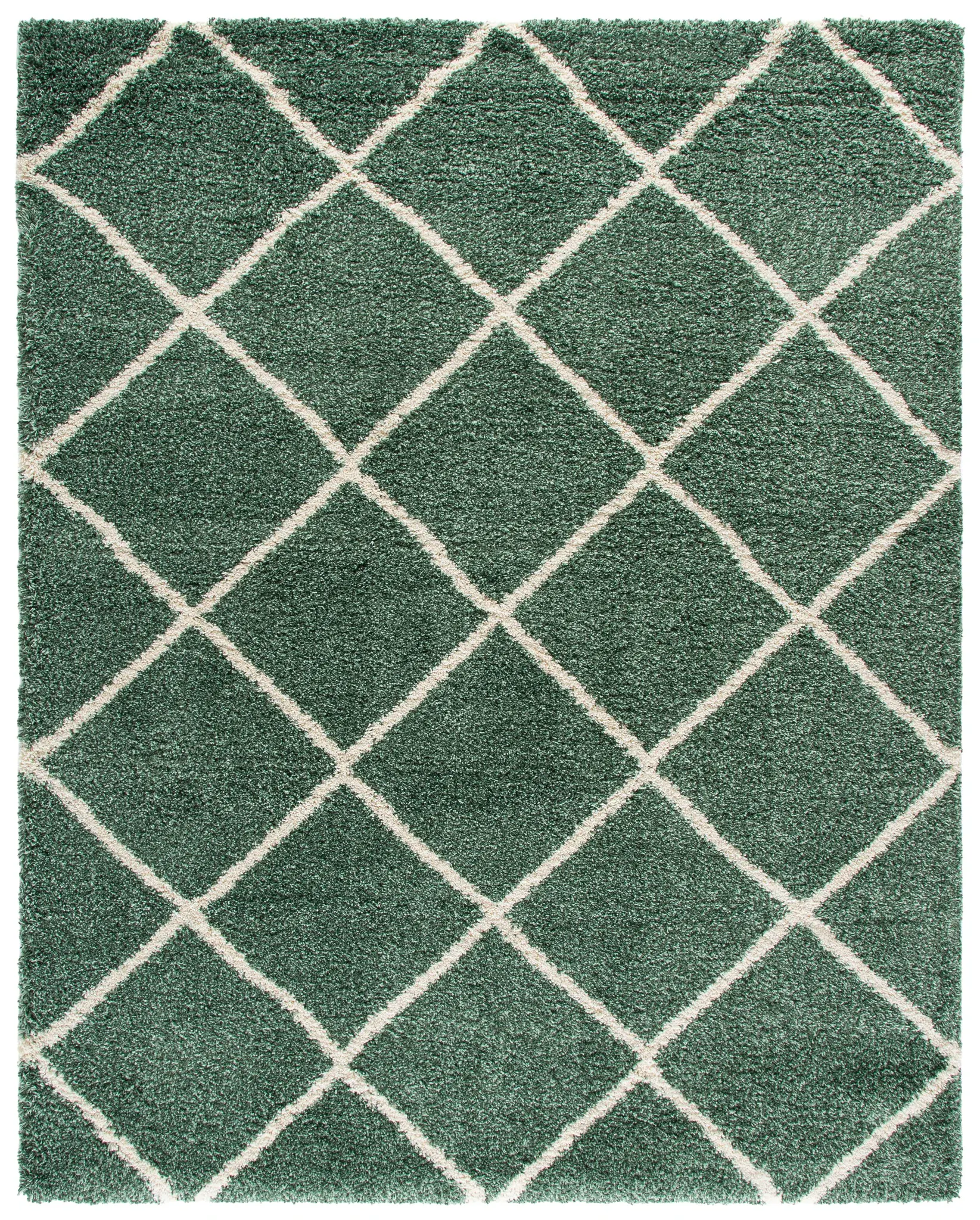 Hudson Diamond Trellis Shag Rug