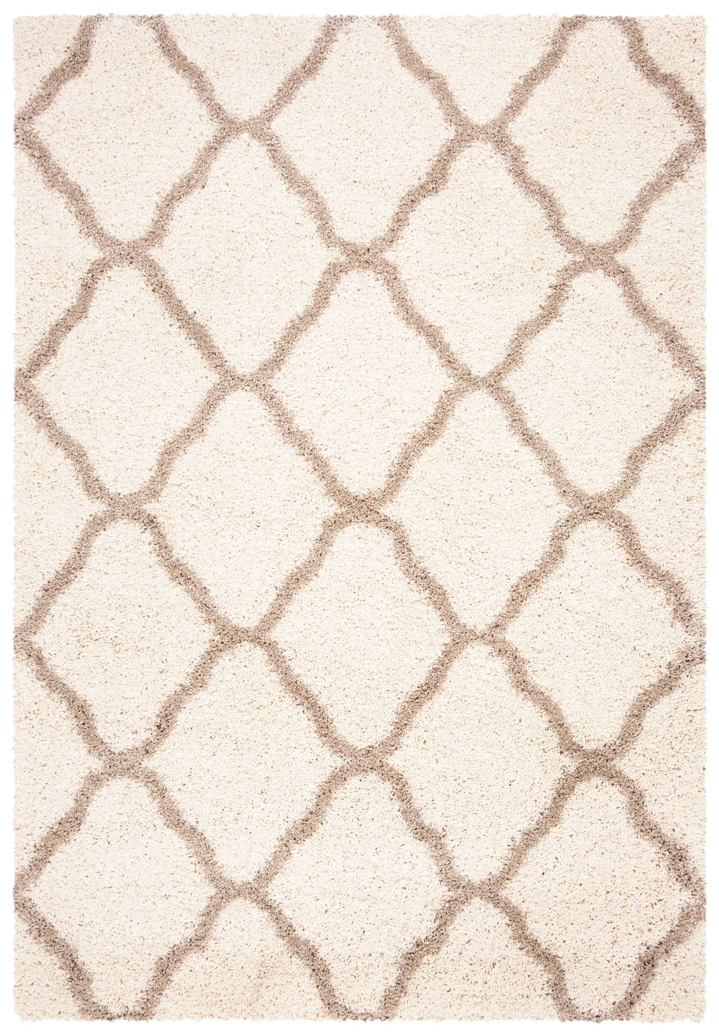 Hudson Moroccan Ogee Trellis Shag Rug