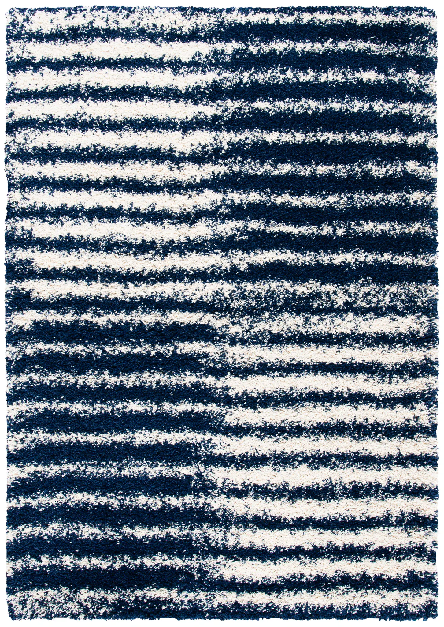 Hudson Bold Stripe Shag Rug
