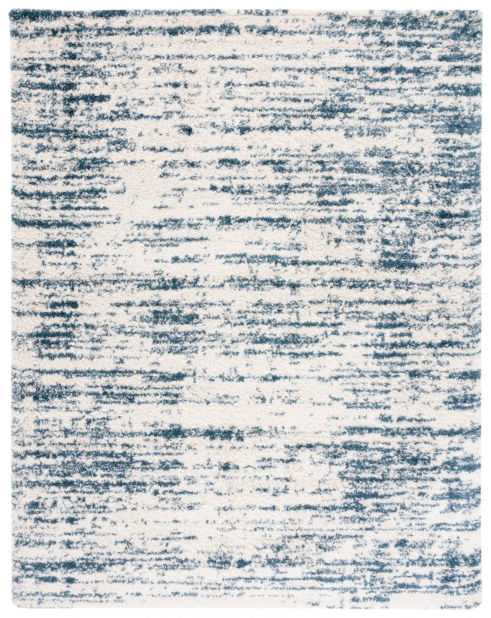 Hudson Mottled Stripe Shag Rug