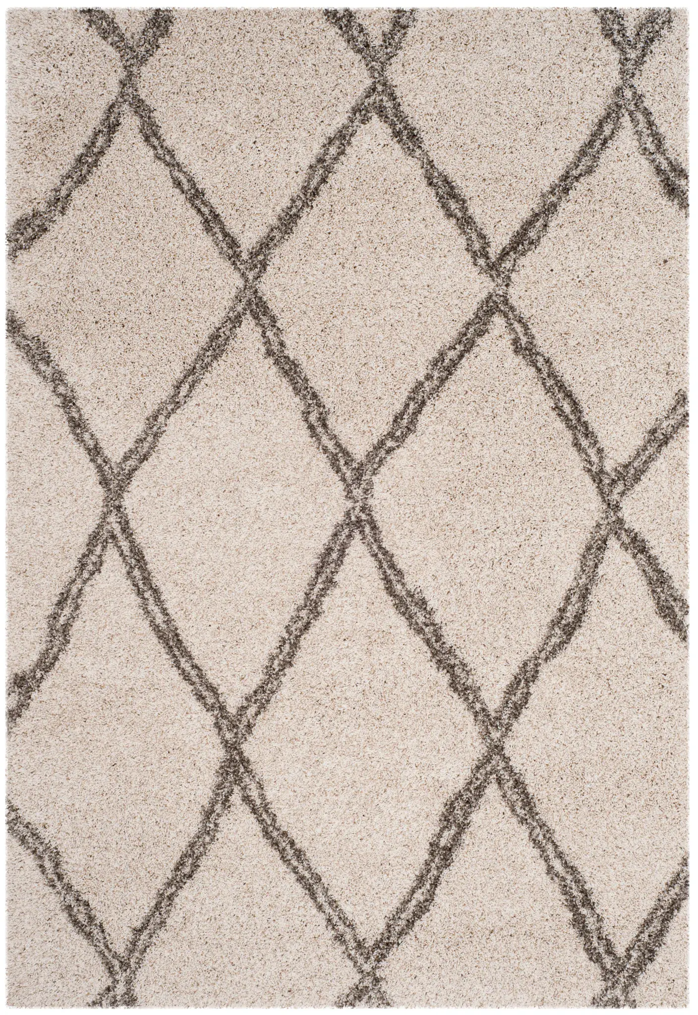 Hudson Double Diamond Trellis Shag Rug