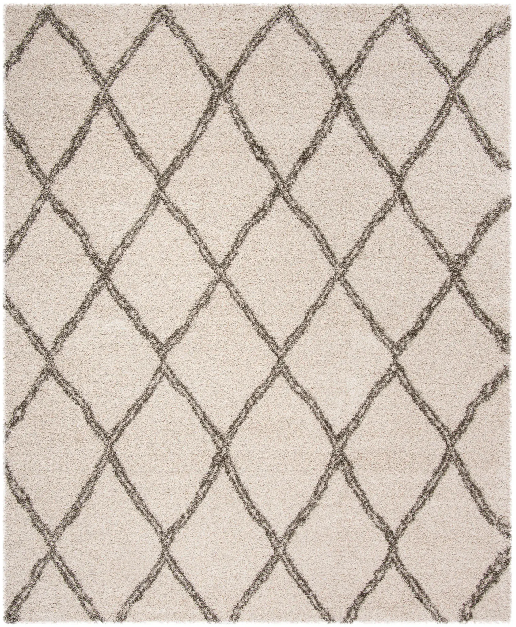Hudson Double Diamond Trellis Shag Rug