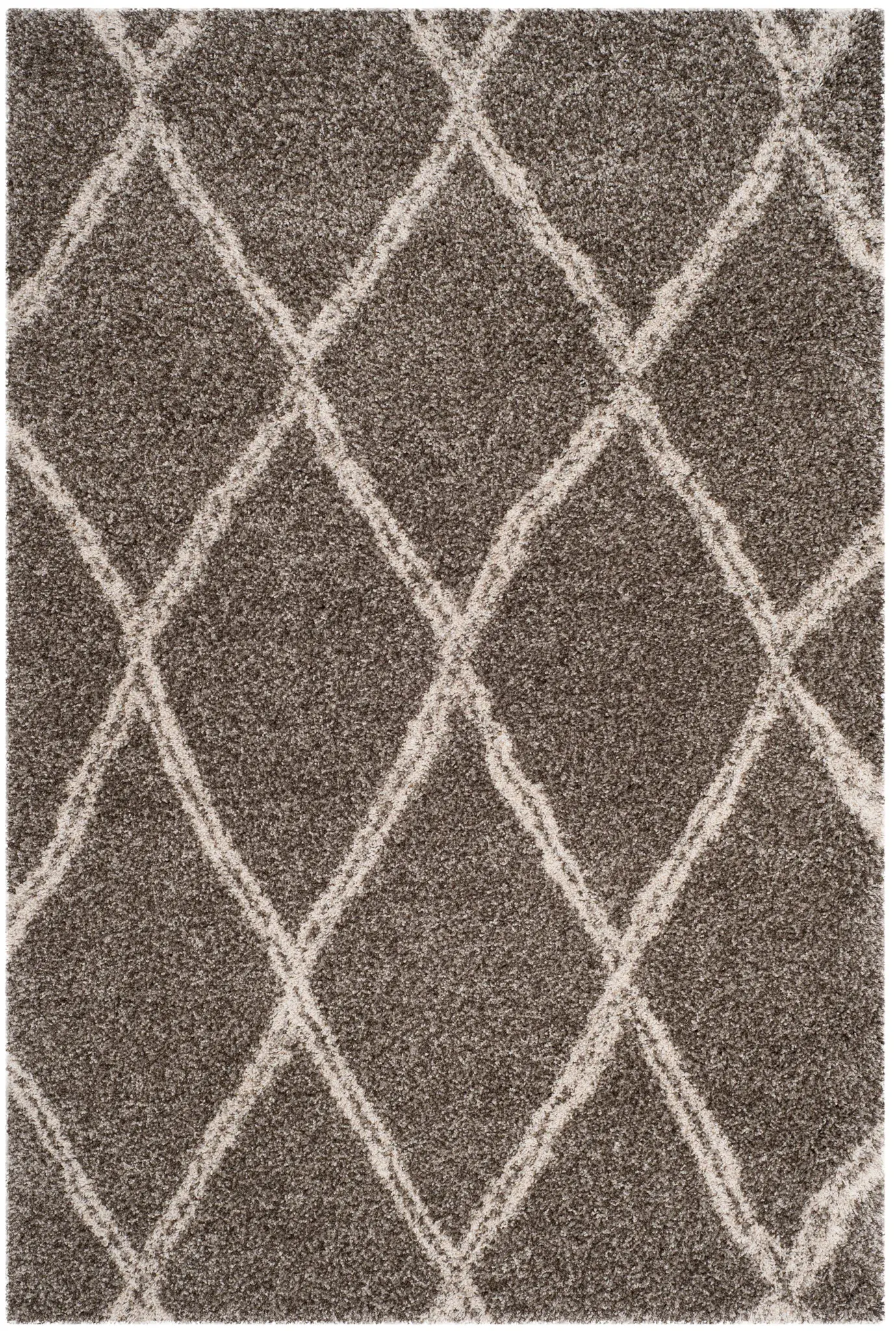 Hudson Double Diamond Trellis Shag Rug