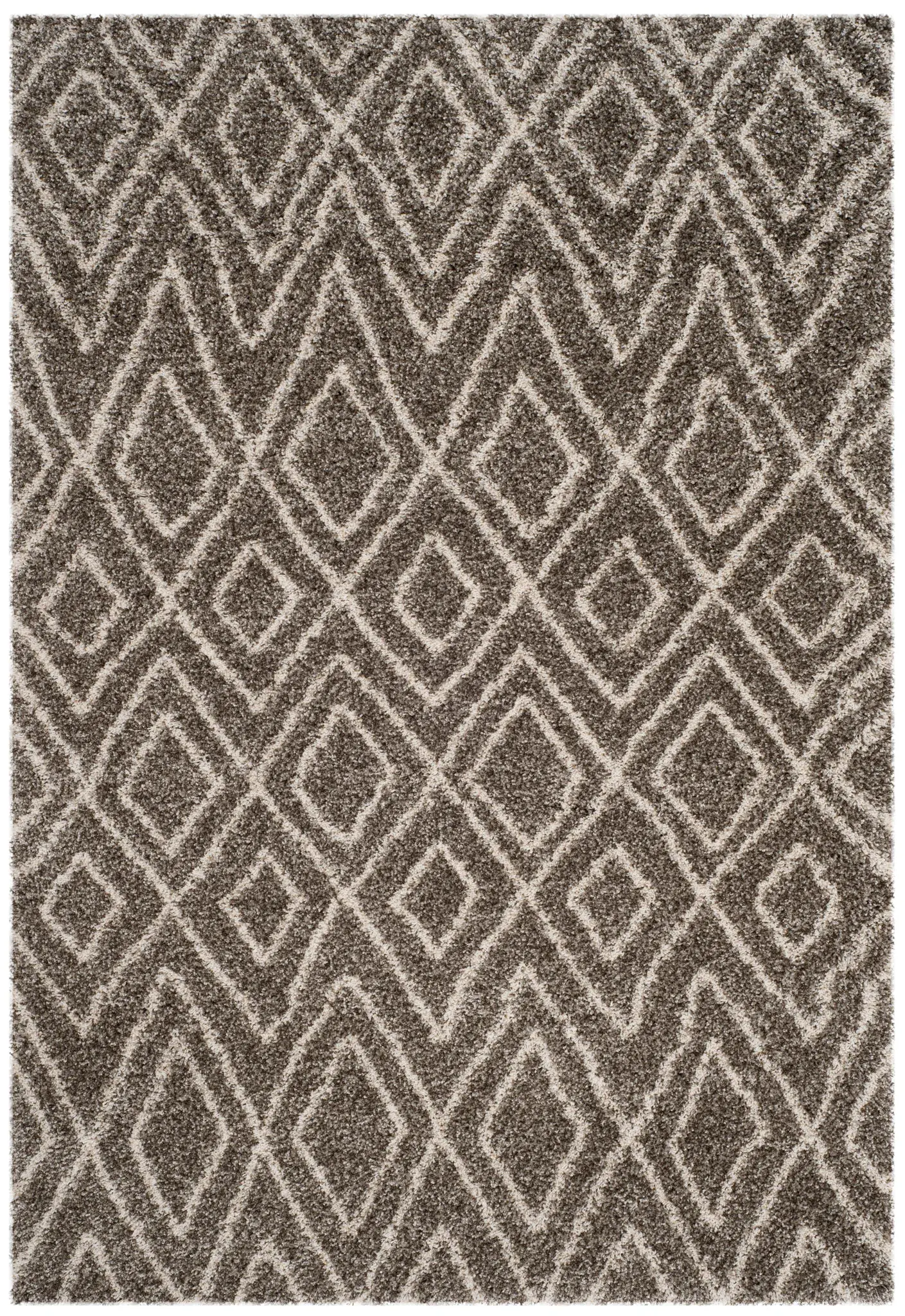Hudson Nested Diamond Trellis Shag Rug