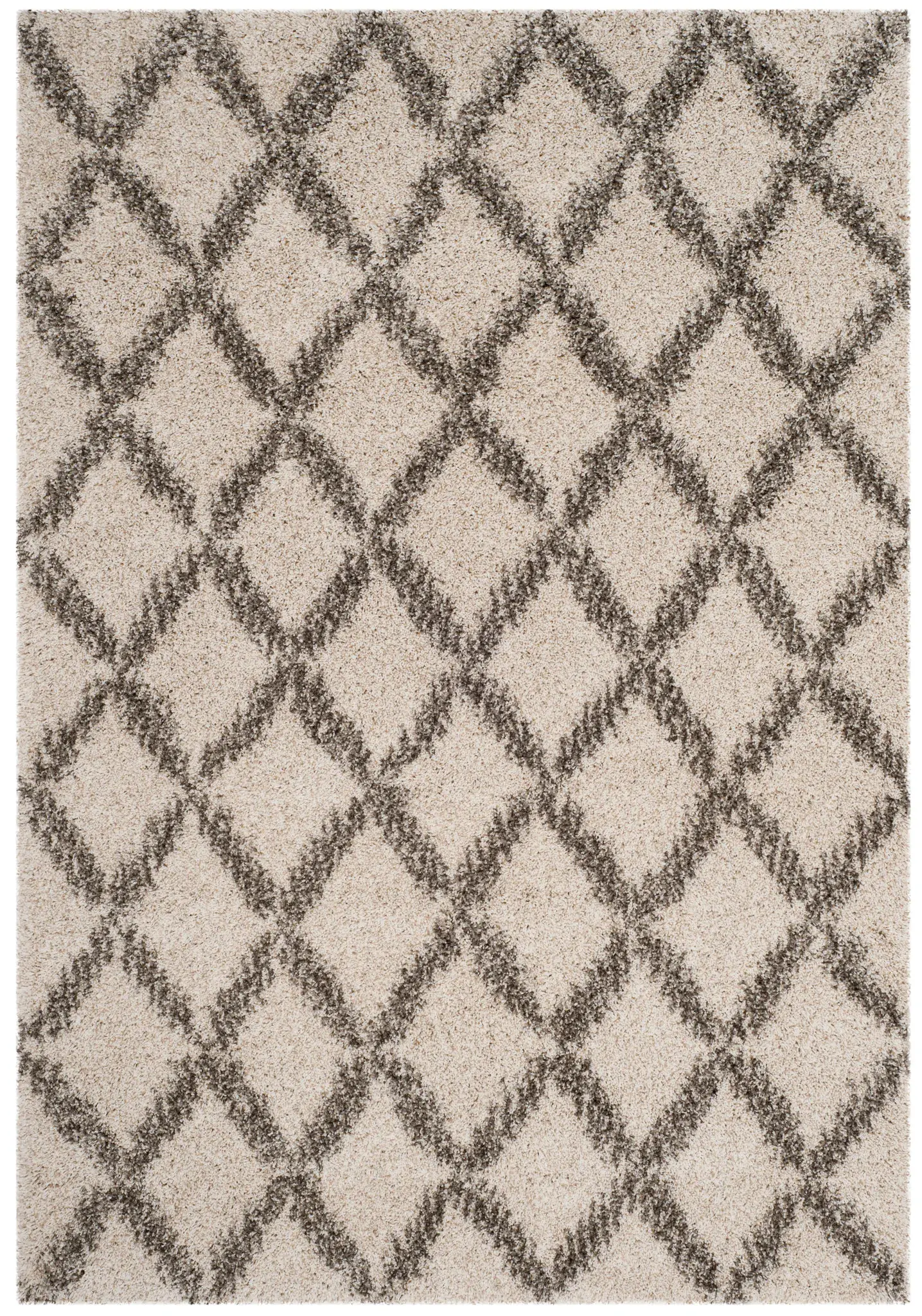 Hudson Small Diamond Trellis Shag Rug