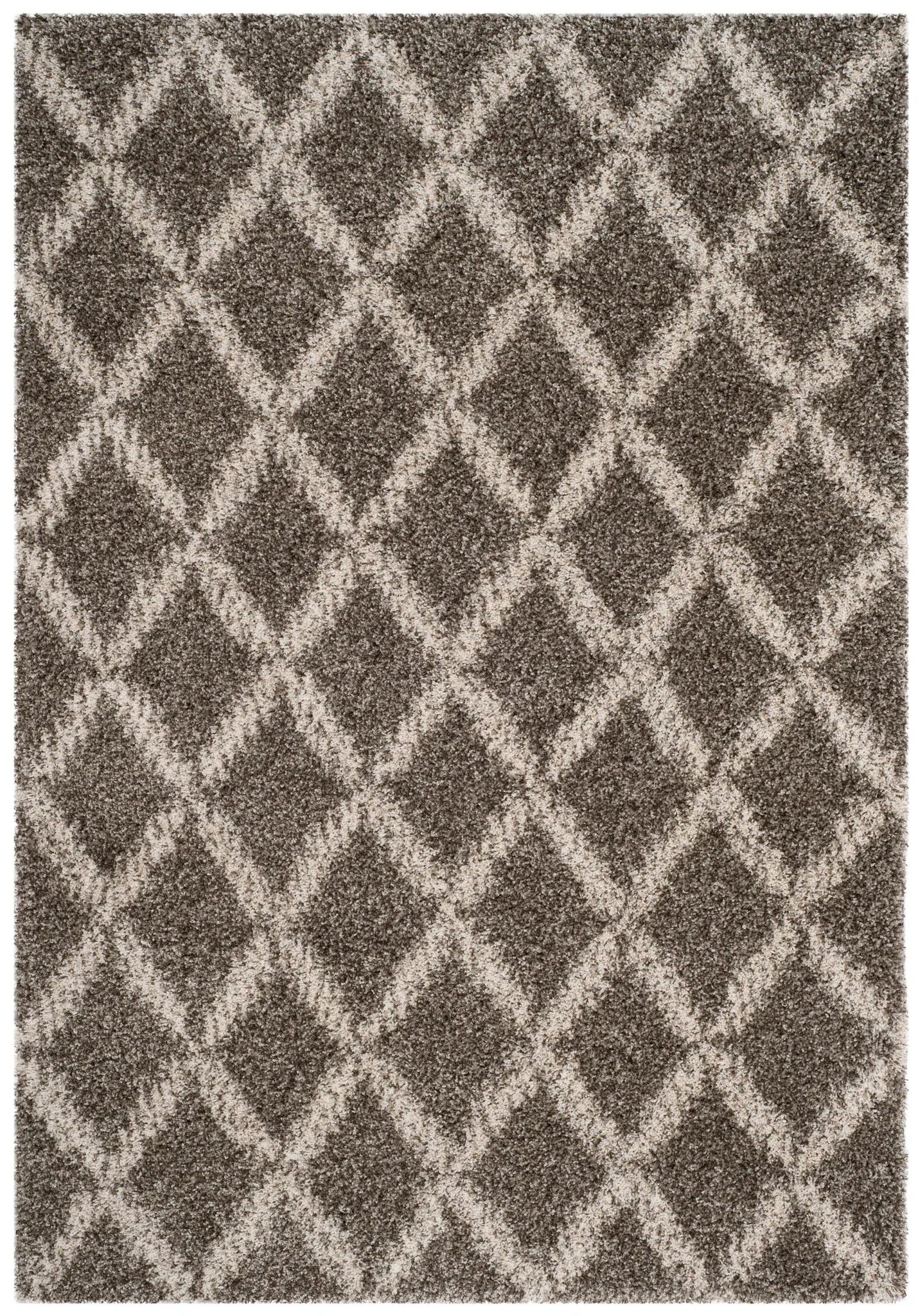 Hudson Small Diamond Trellis Shag Rug