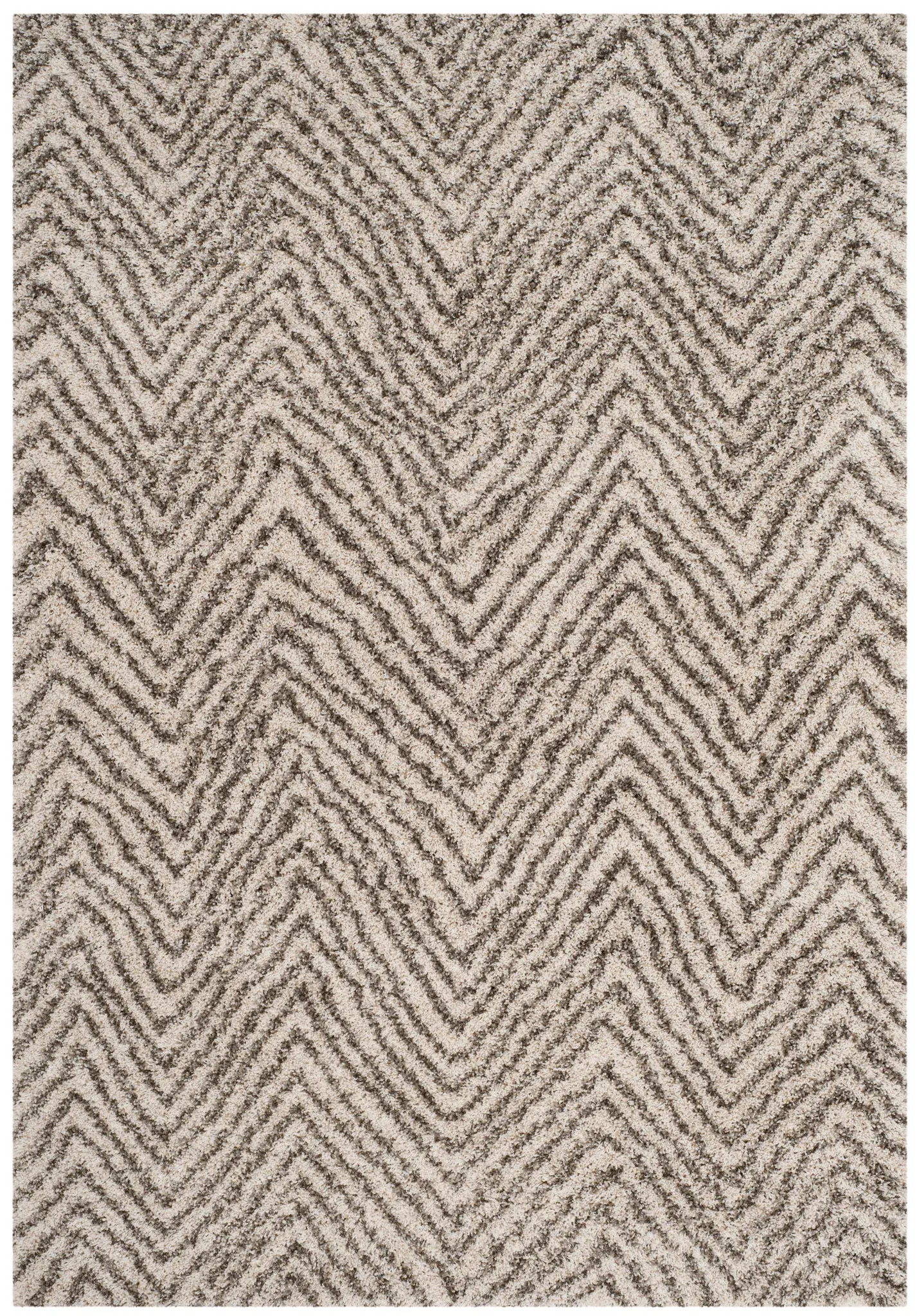 Hudson Chevron Shag Rug