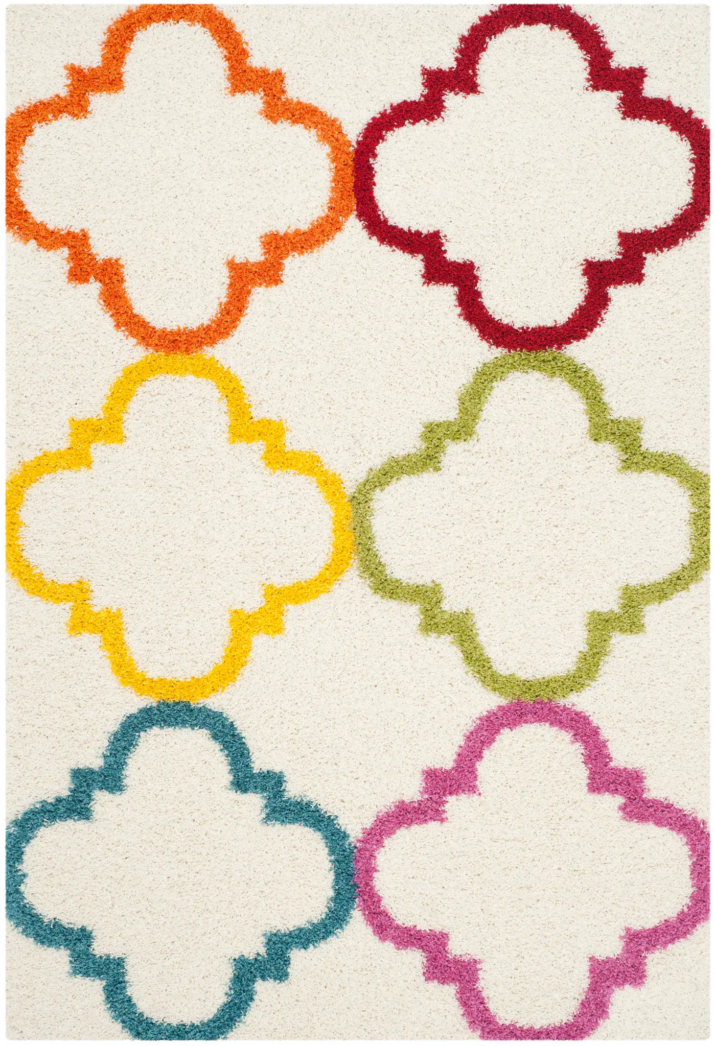 Safavieh Kids Scalloped Trellis Shag Rug