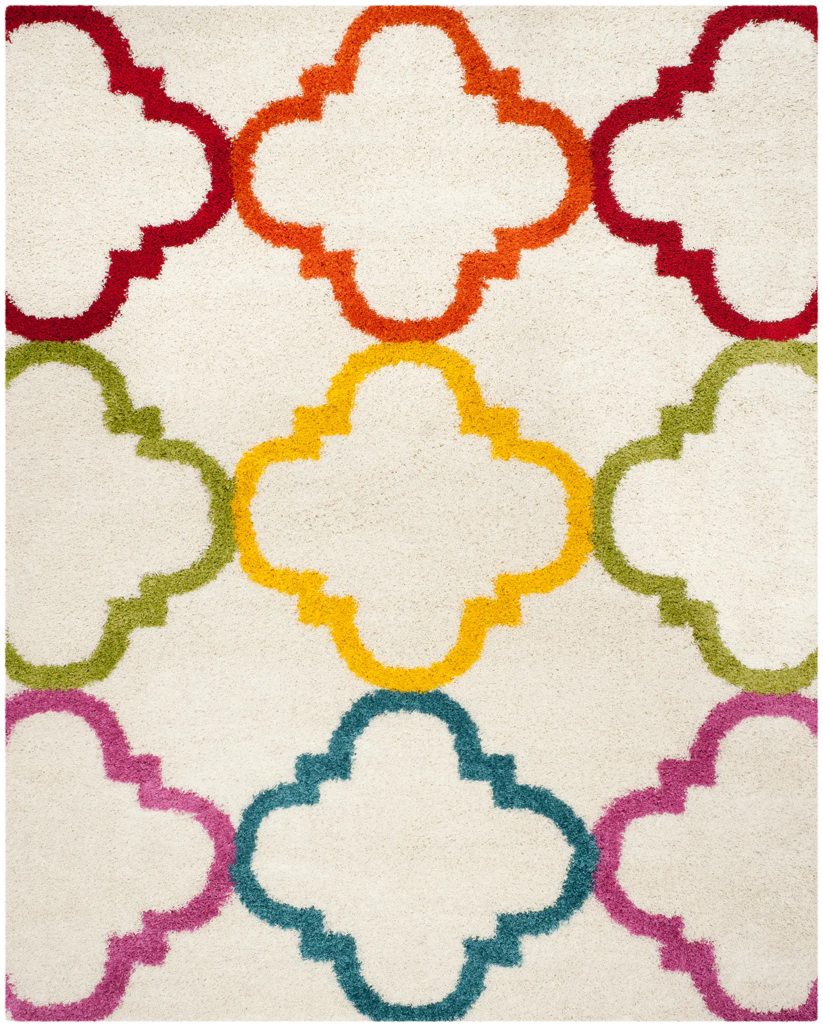 Safavieh Kids Scalloped Trellis Shag Rug