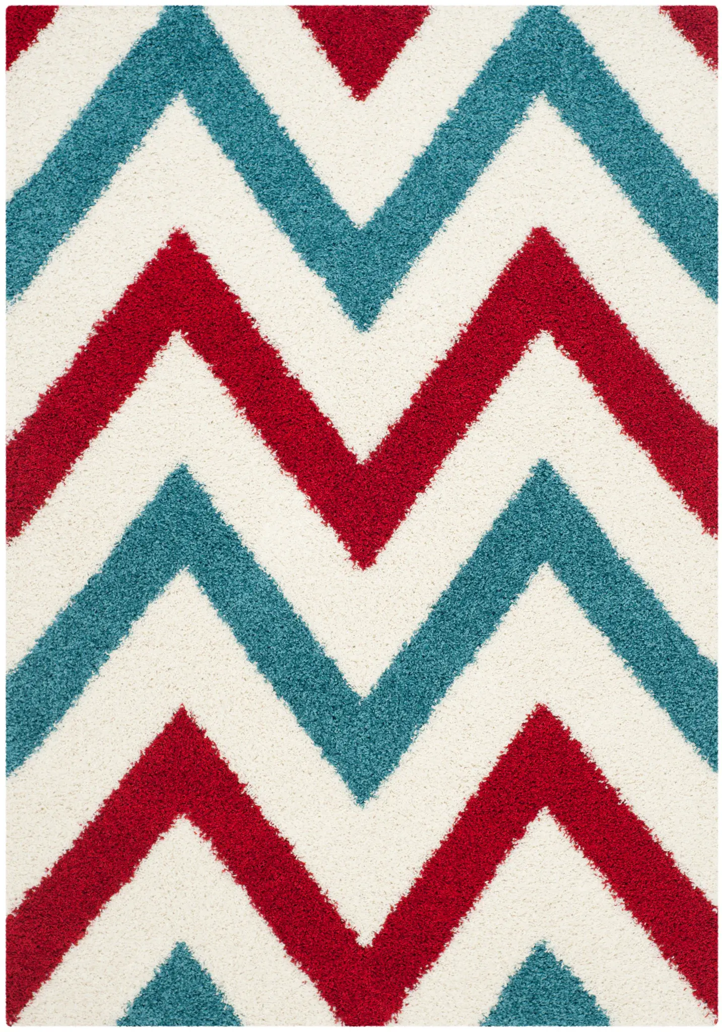 Safavieh Kids Large Chevron Shag Rug