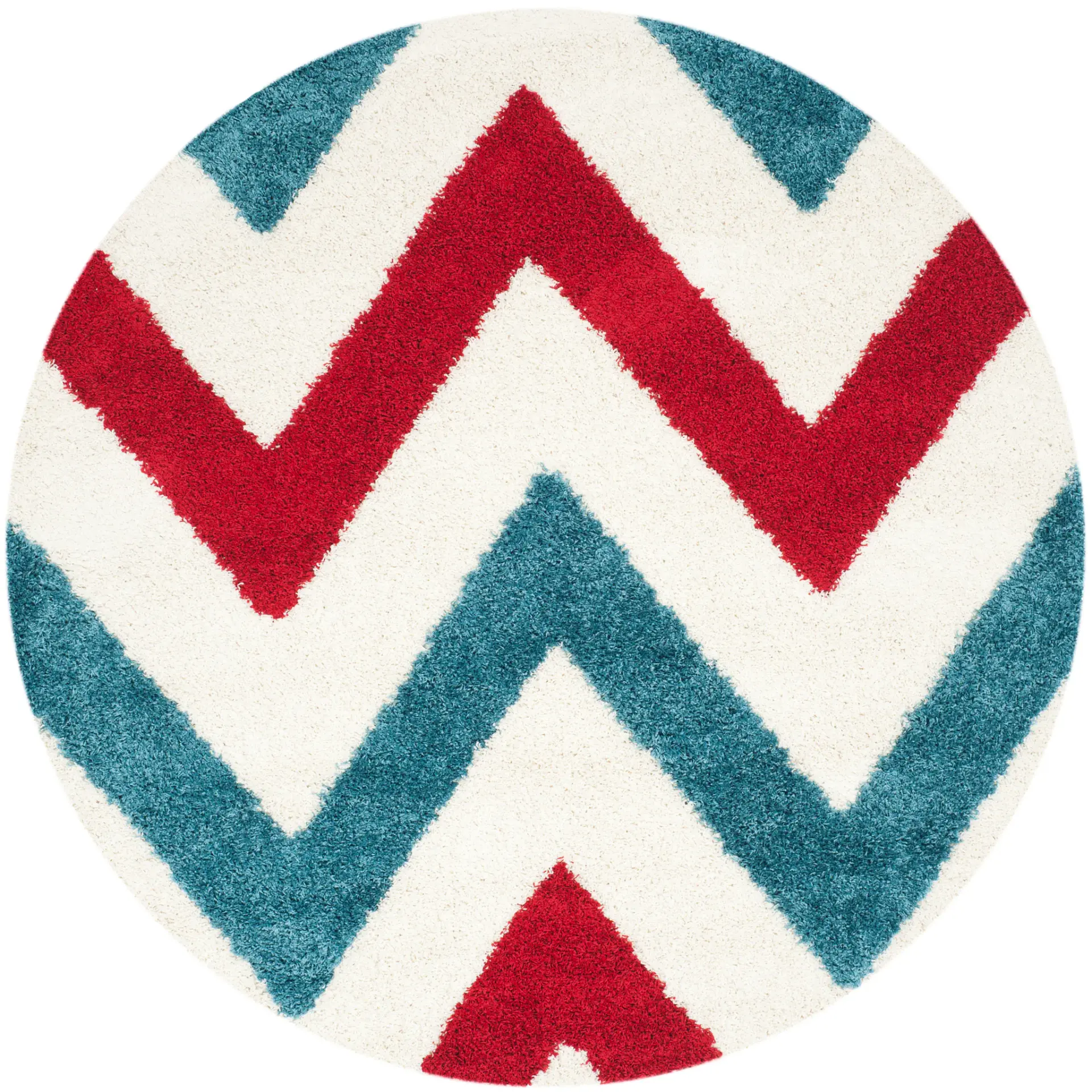Safavieh Kids Large Chevron Shag Rug