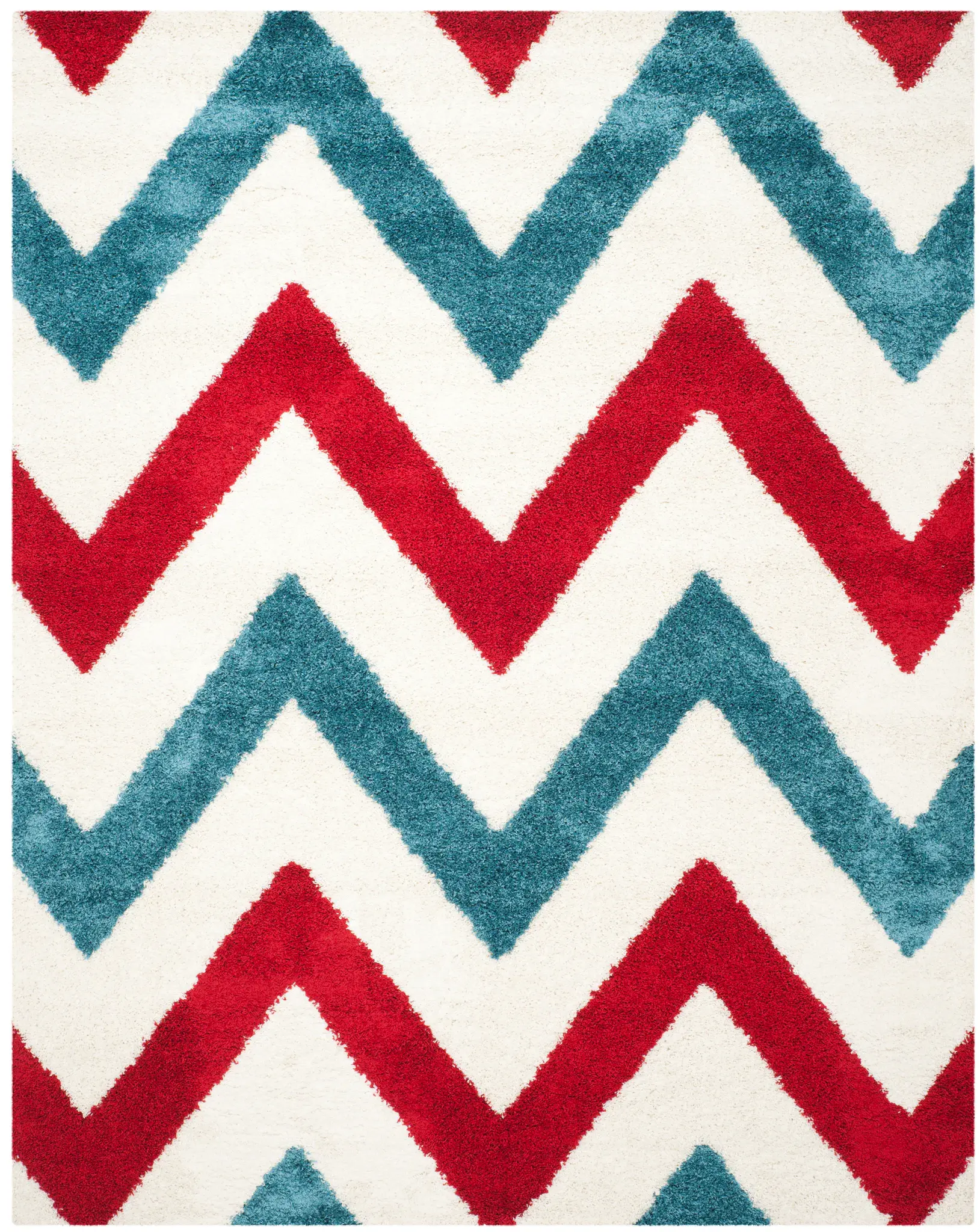 Safavieh Kids Large Chevron Shag Rug