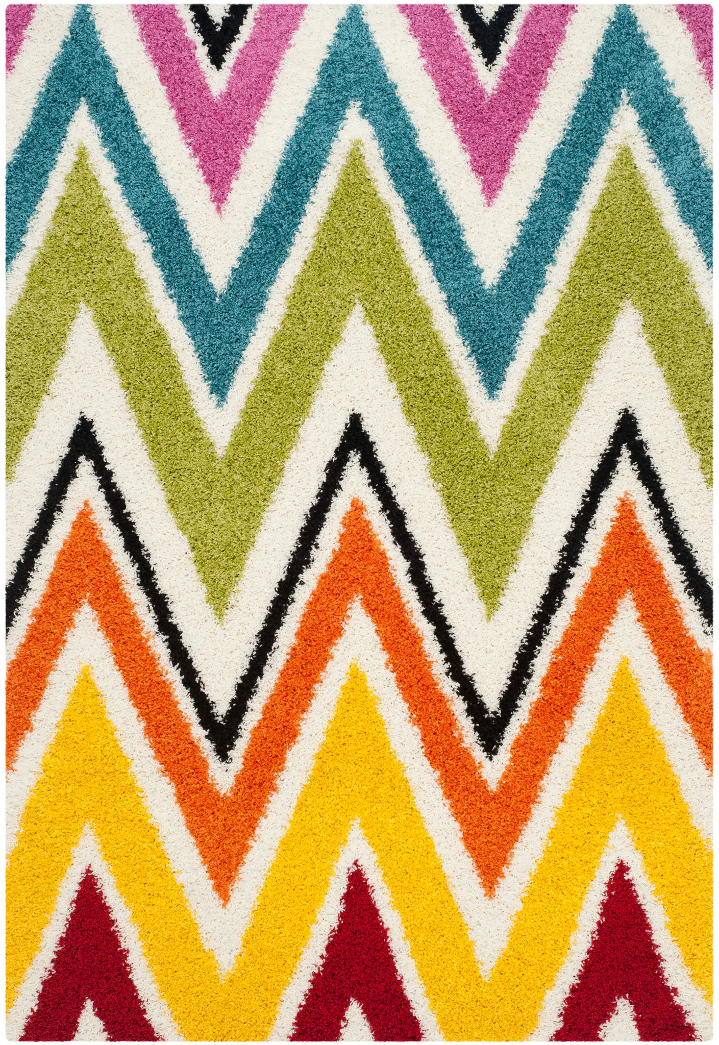 Safavieh Kids Large Scale Zigzag Shag Rug
