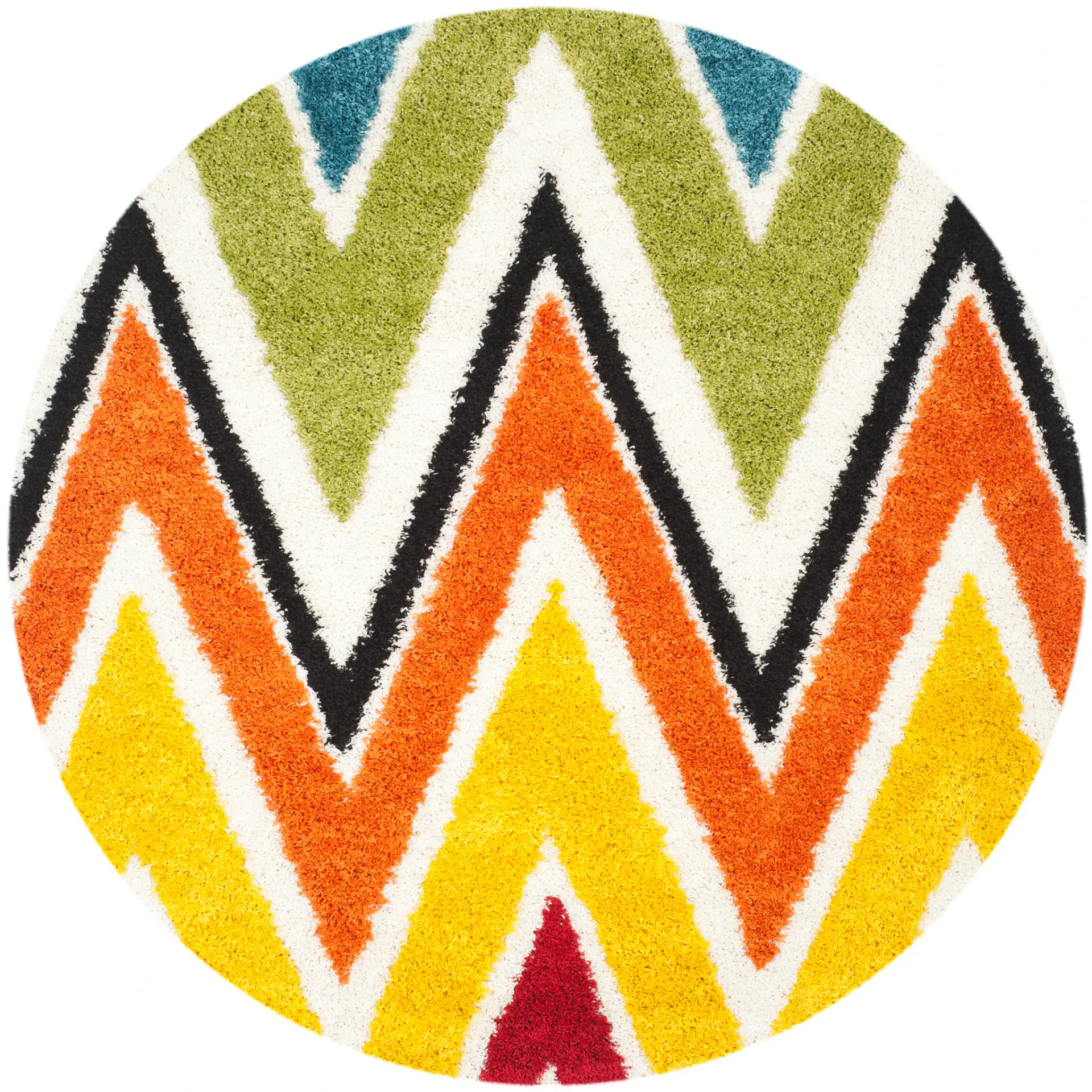 Safavieh Kids Large Scale Zigzag Shag Rug