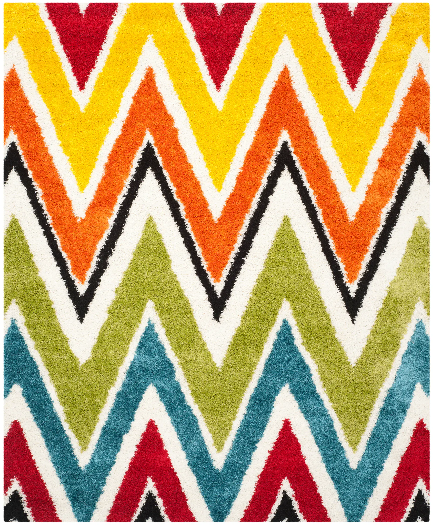 Safavieh Kids Large Scale Zigzag Shag Rug