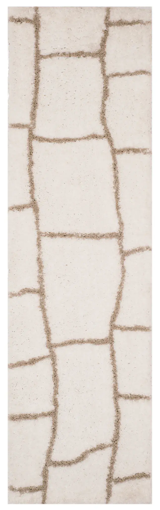 Toronto Grid Hand-Tufted Shag Rug