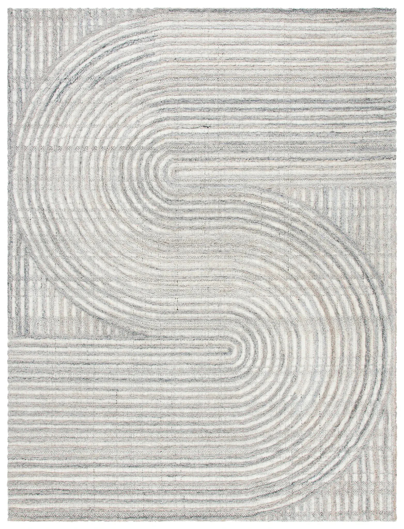Southampton Curved Stripe Hand-Tufted Rug