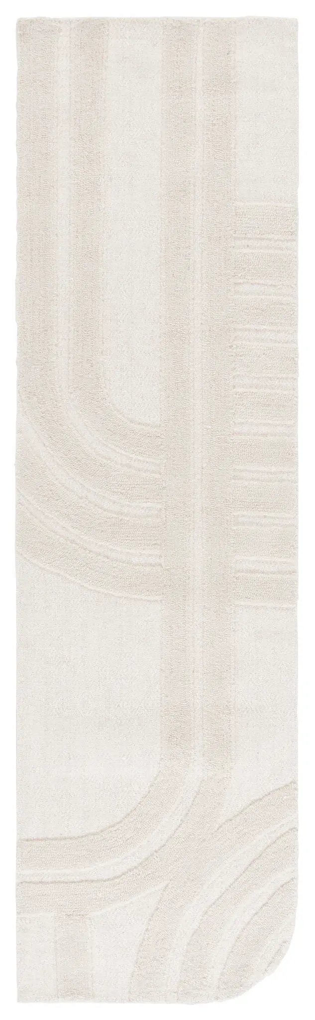Southampton Curved Linear Geometric Hand-Tufted Rug