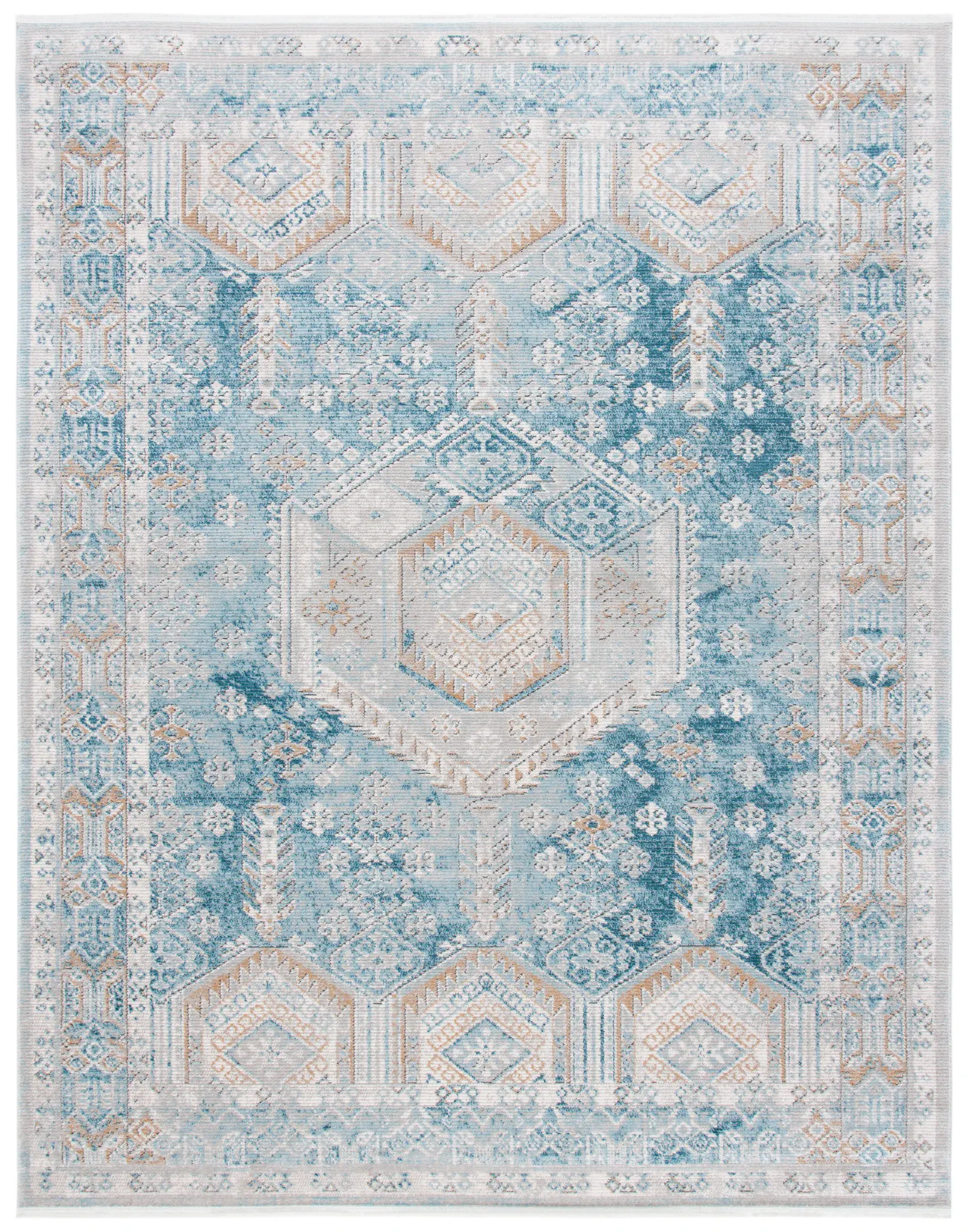 Shivan Geometric Medallion Rug