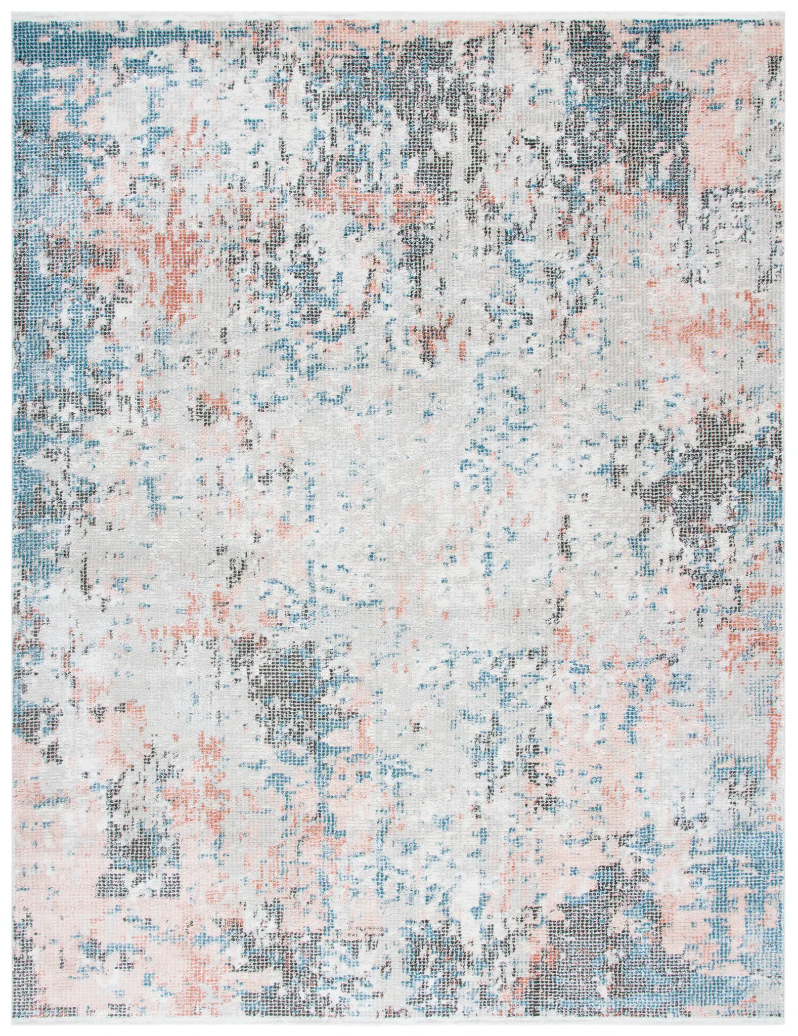 Shivan Pixelated Abstract Rug