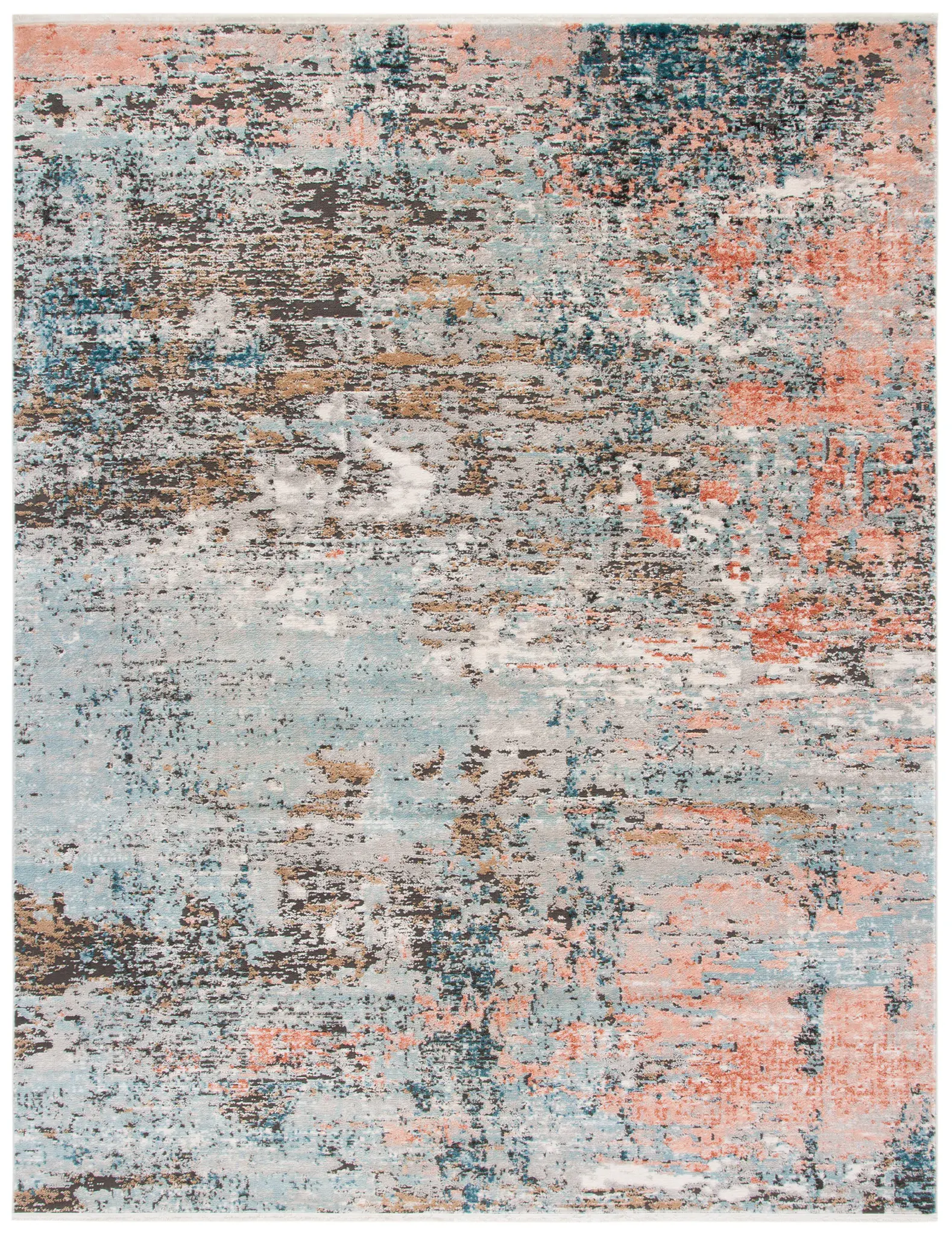 Shivan Pixelated Abstract Rug