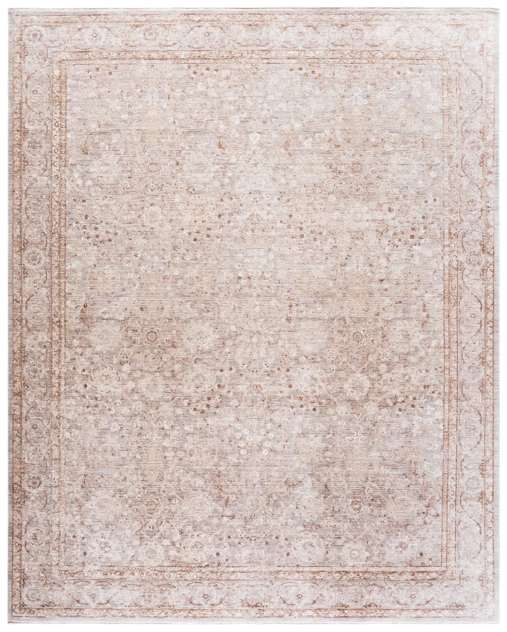 Signature Faded Bordered Floral Rug