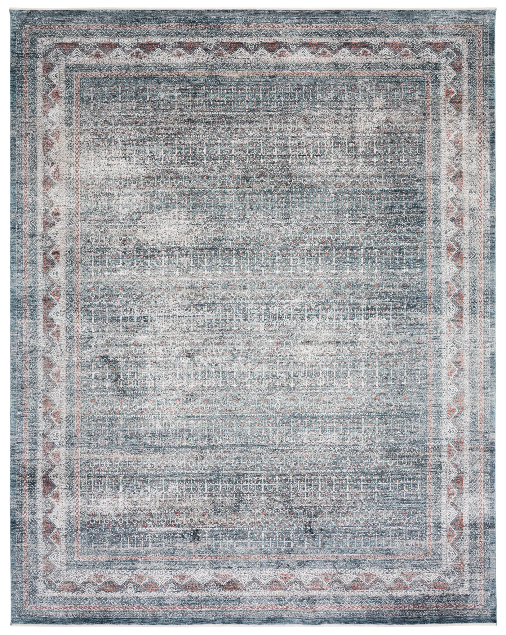 Signature Geometric Border Rug