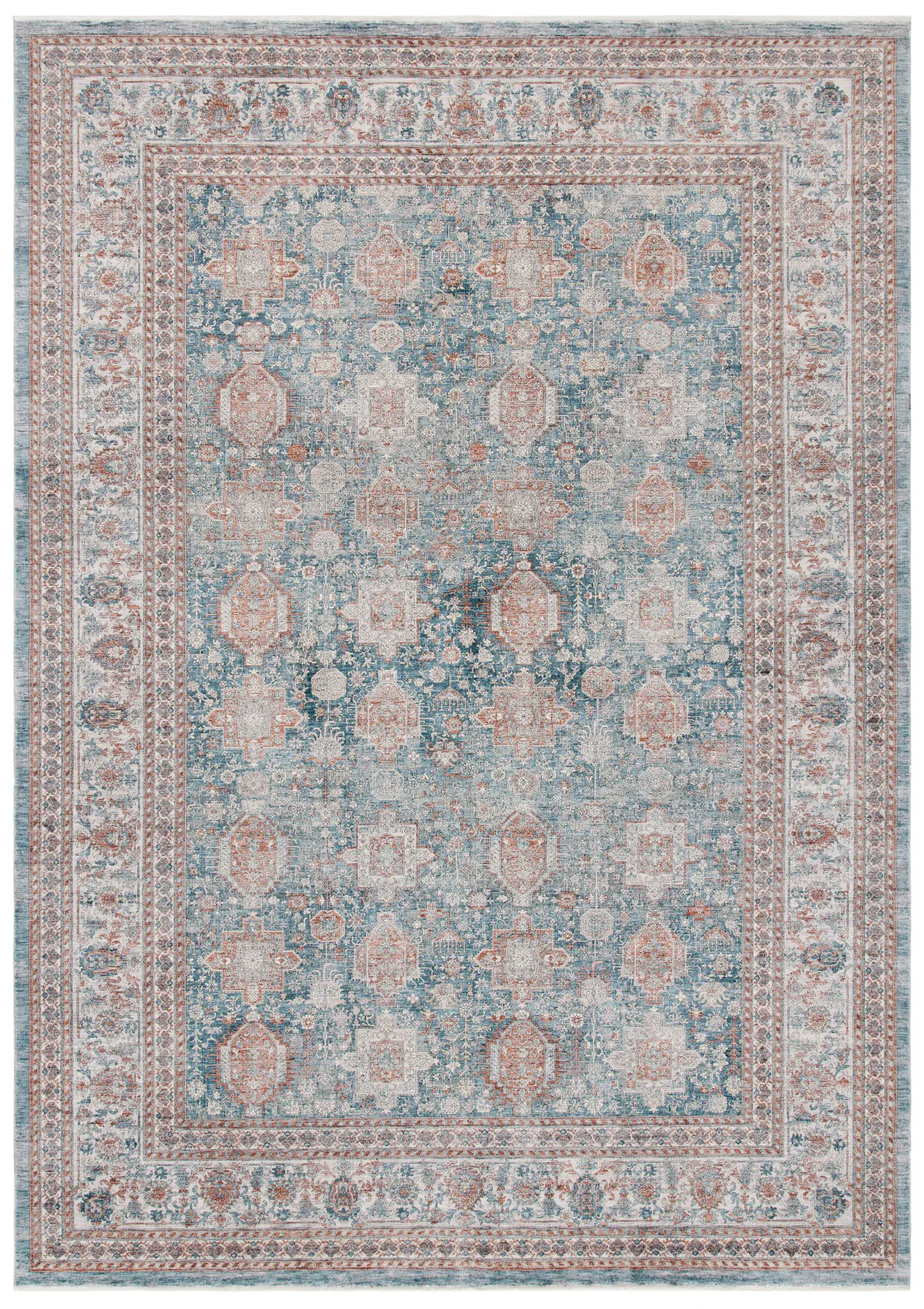 Signature Evoke Distressed Border Rug