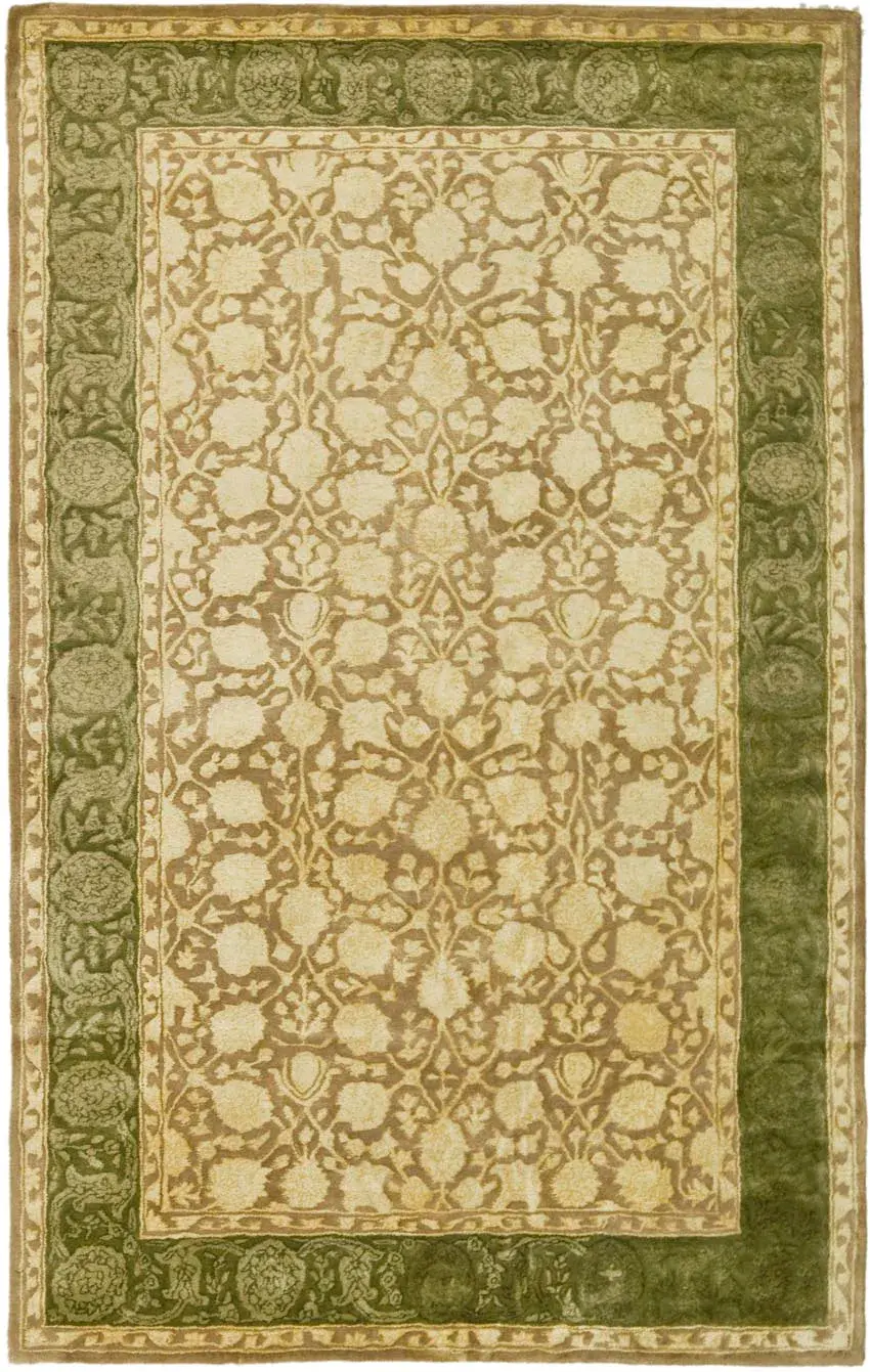 Silk Road Palmette Trellis Hand-Tufted Wool Rug