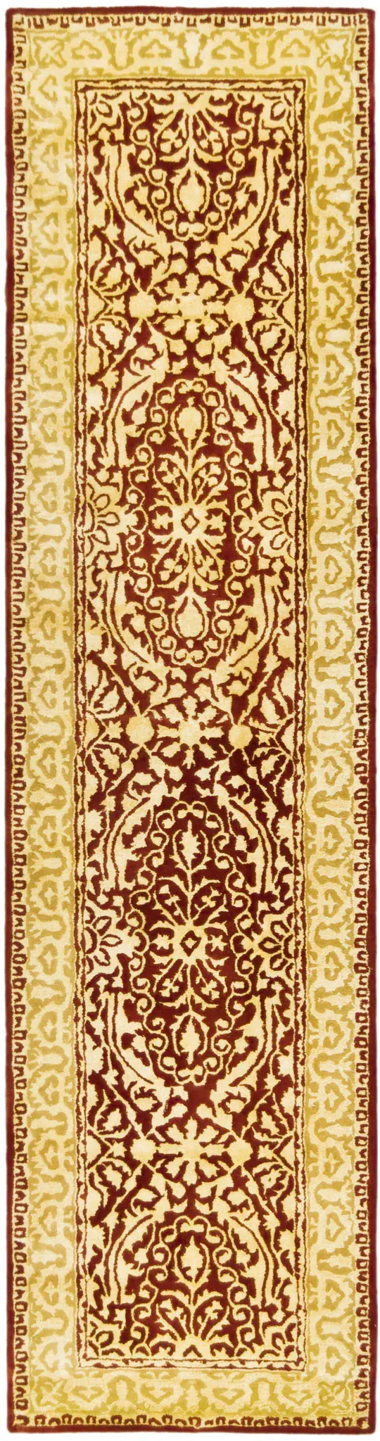 Silk Road Floral Bordered Hand-Tufted Wool Rug