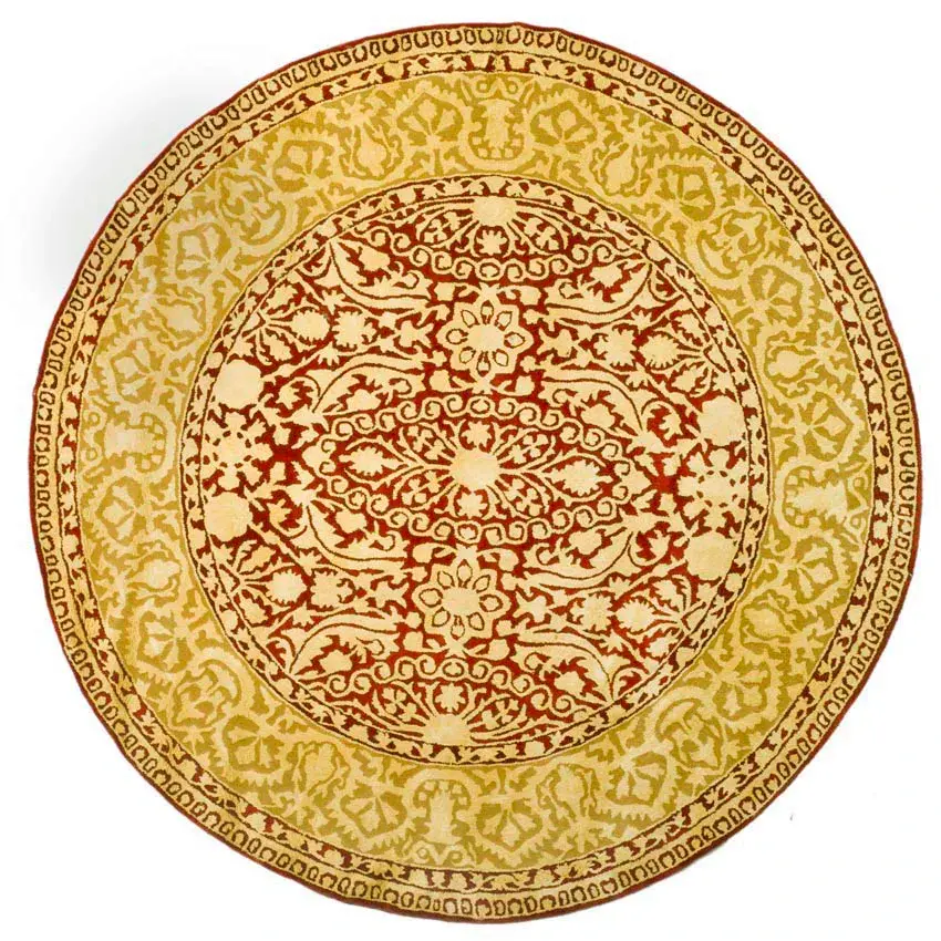 Silk Road Floral Bordered Hand-Tufted Wool Rug