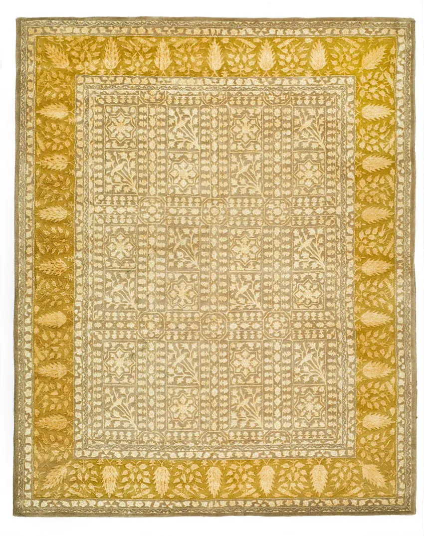 Silk Road Botanical Panel Hand-Tufted Wool Rug