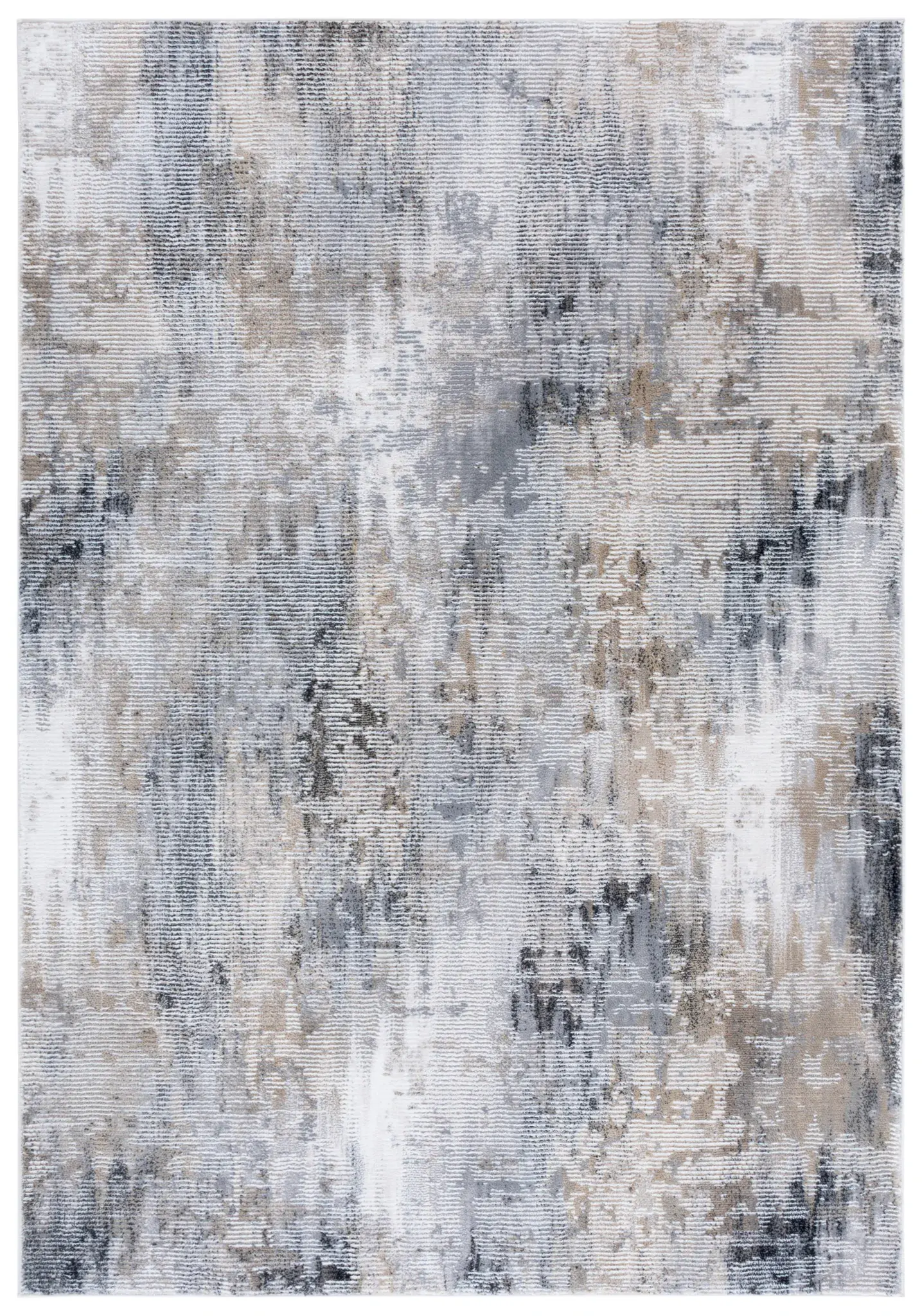 Slate Distressed Abstract Rug