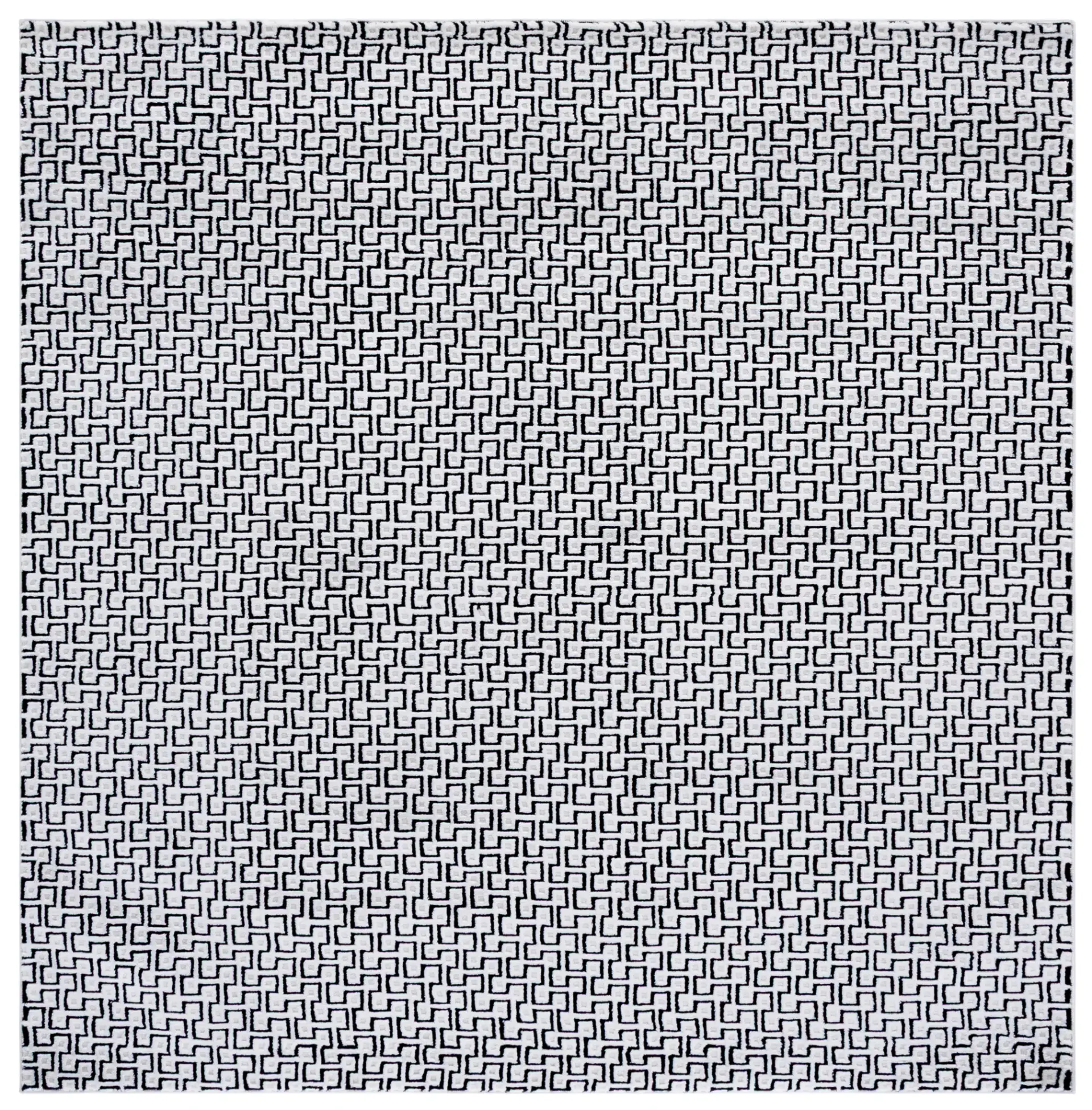 Slate Interlocking Maze Rug